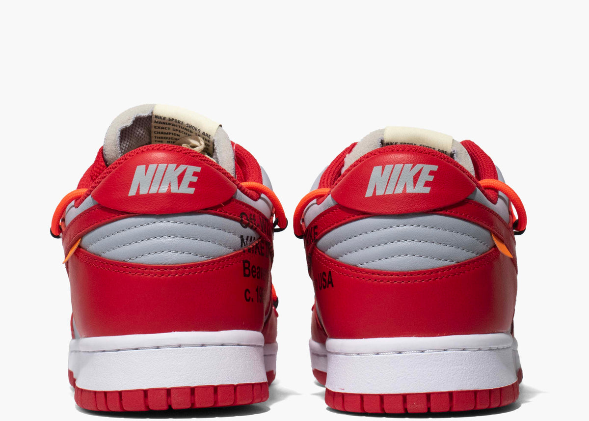 Nike Dunk Low X Off-white University Red Hype clothinga Limited Edition