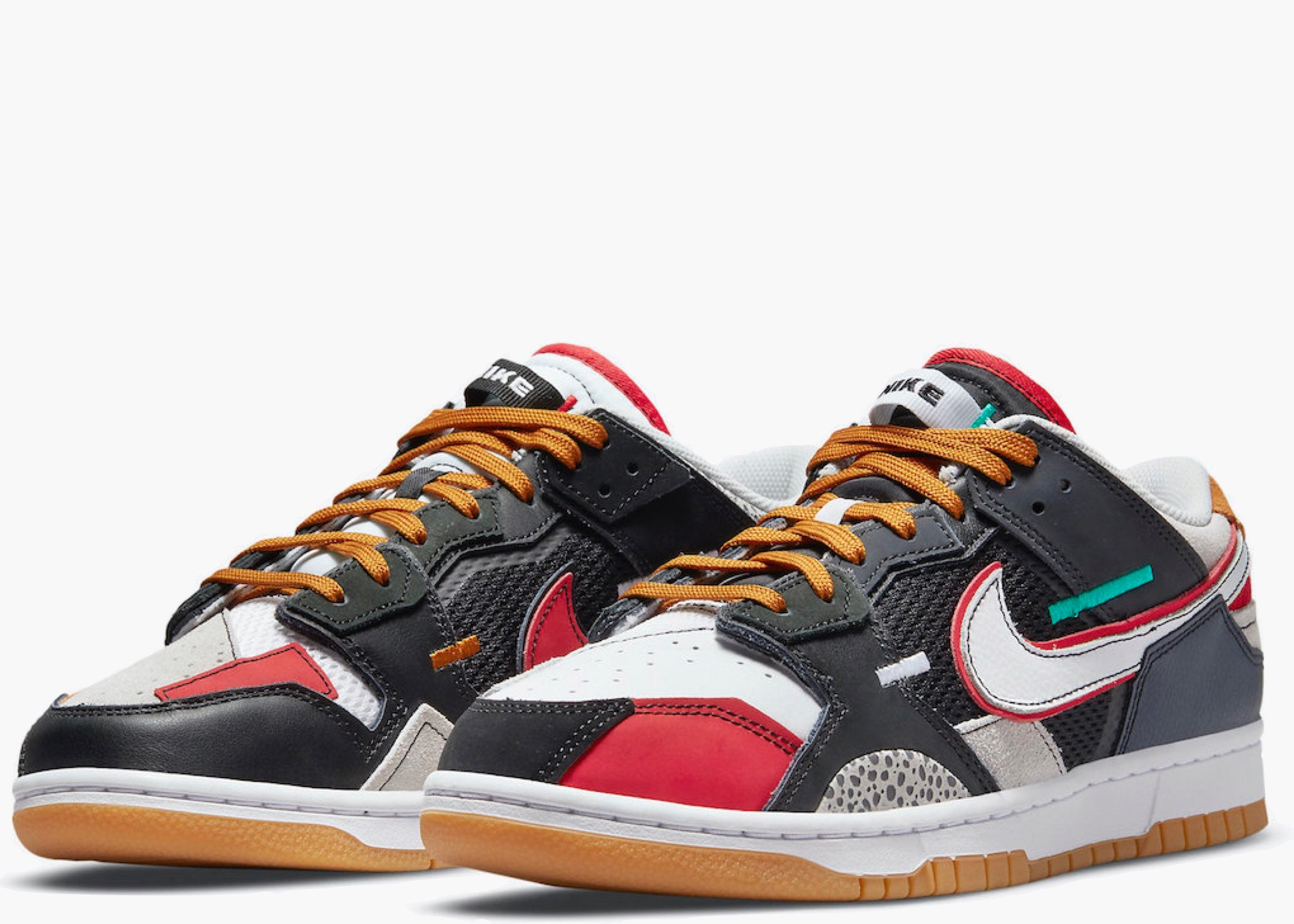 Nike Dunk Scrap Black Grey University Red
