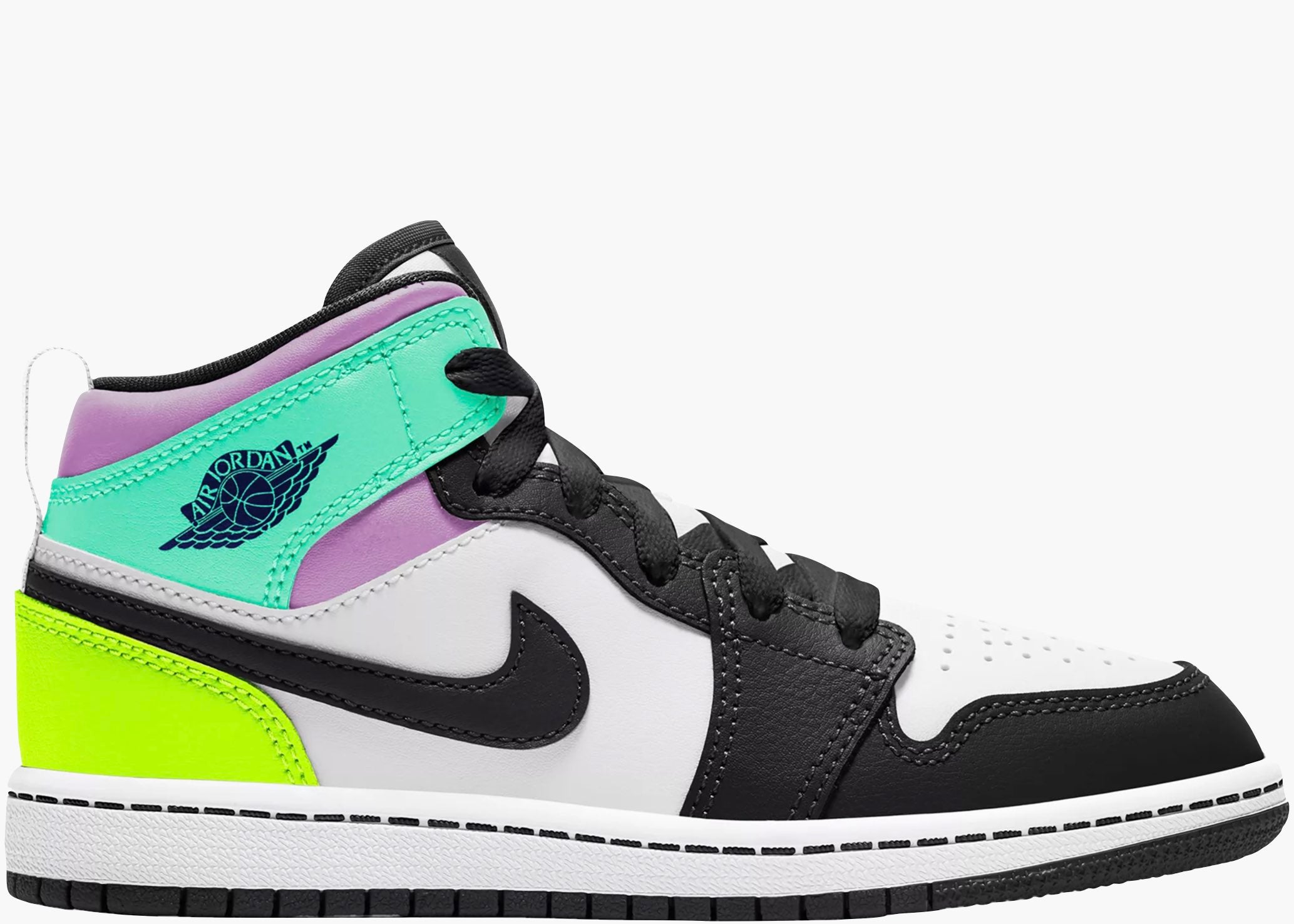 Nike Jordan 1 Mid Pastel Black Toe (PS)