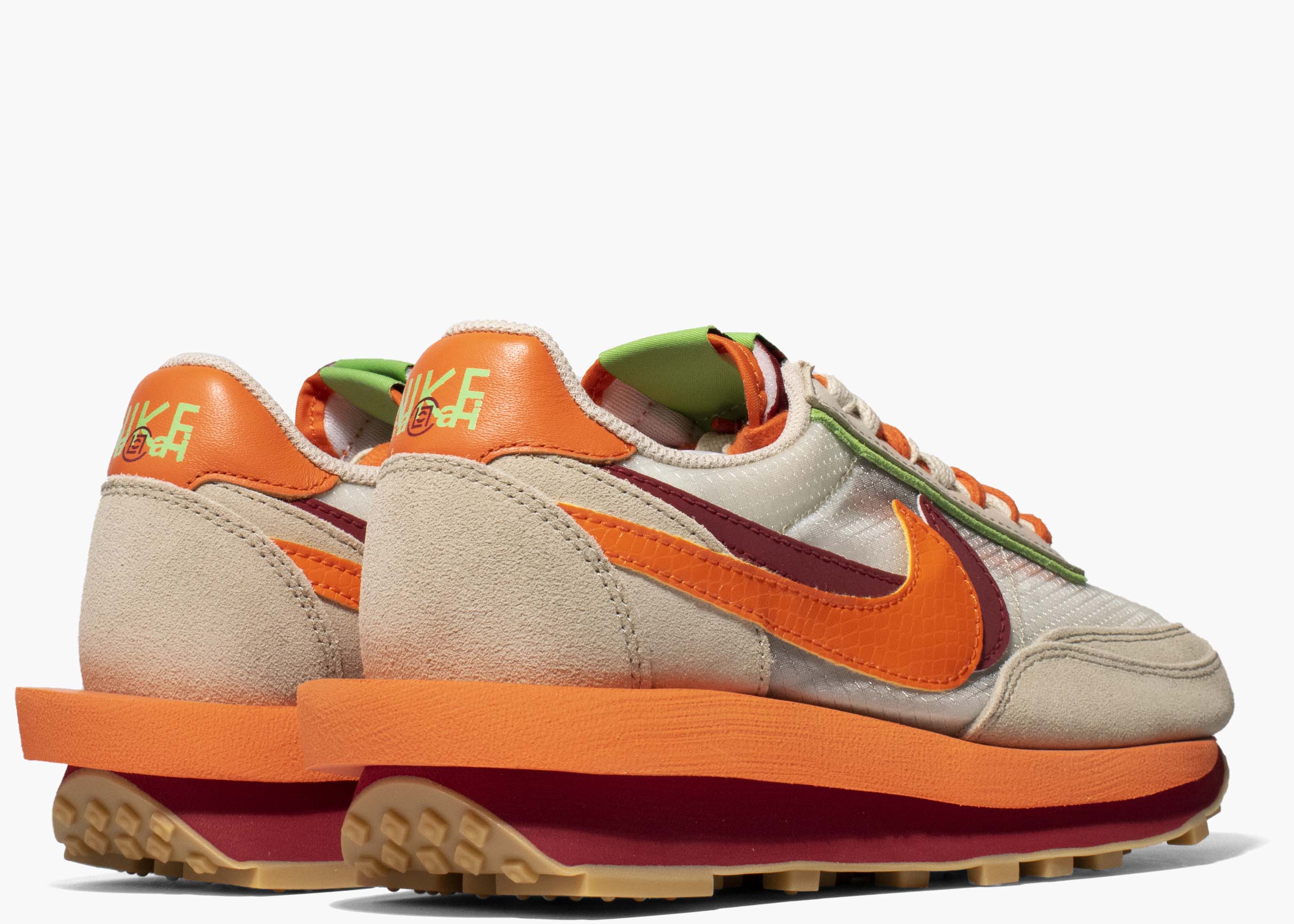 Nike LD Waffle Sacai CLOT Net Orange DH1347-100 Hype Clothinga Limited Edition