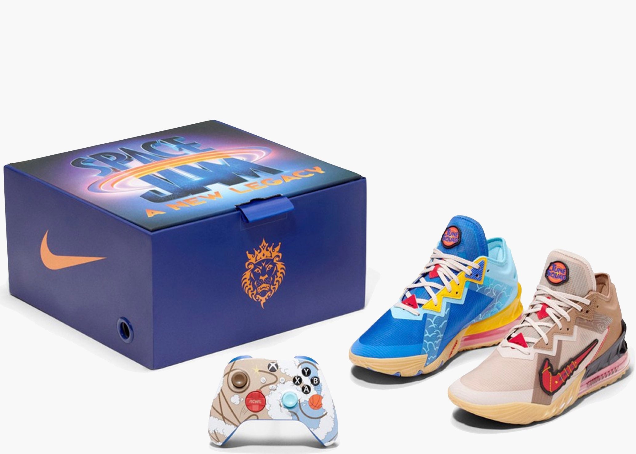 Nike Lebron 18 Low Xbox Controller Set Wile E. vs Roadrunner Space Jam