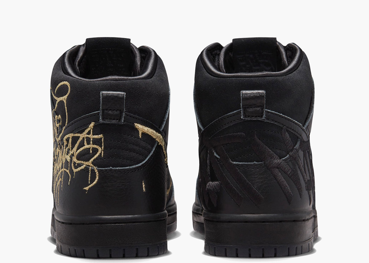 Nike SB Dunk High FAUST Black Gold Hype Clothinga Limited Edition
