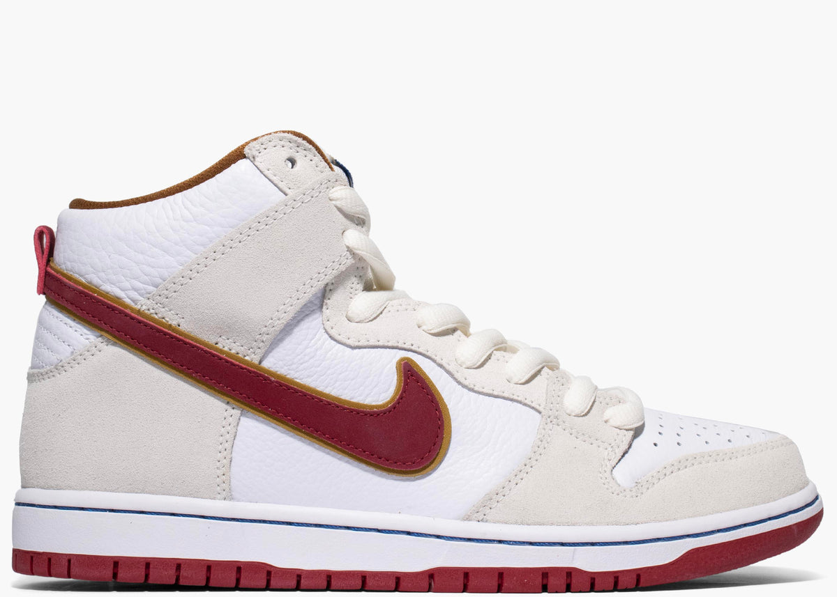 Nike SB Dunk High Sail Bright Crimson hype clothinga limited edition