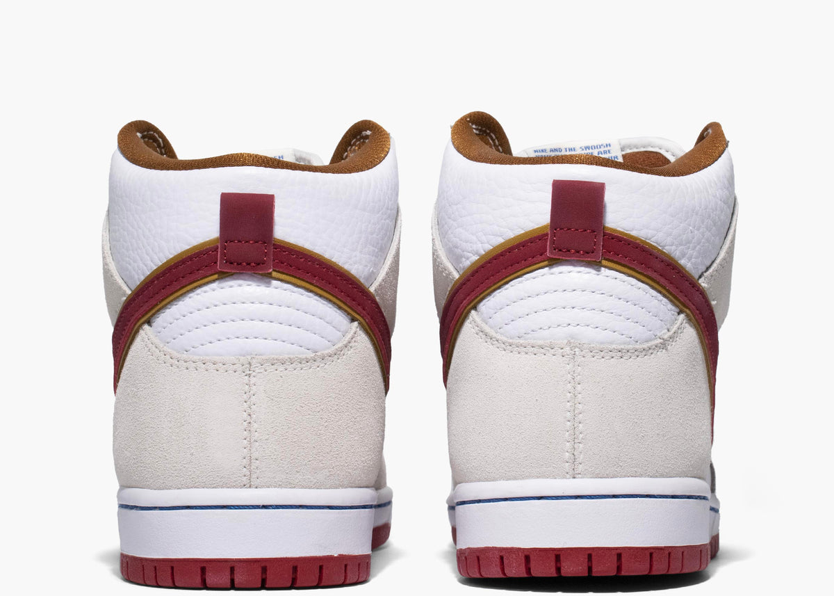 Nike SB Dunk High Sail Bright Crimson hype clothinga limited edition