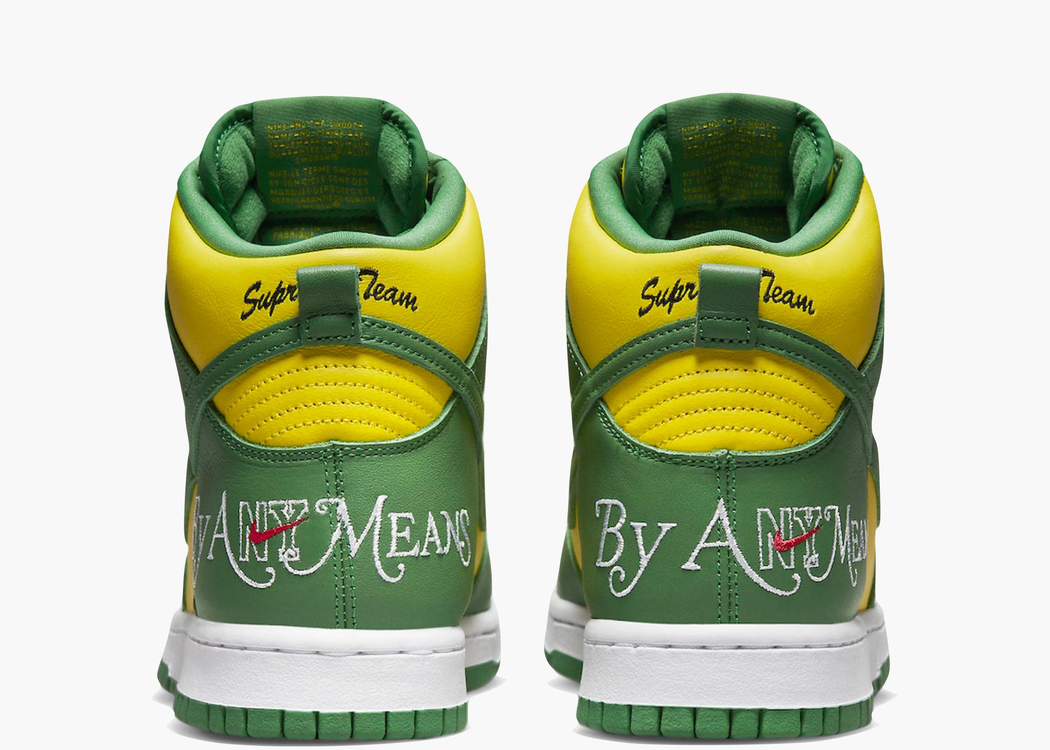 Nike SB Dunk High Supreme By Any Means Brazil Hype Clothinga Limited Edition