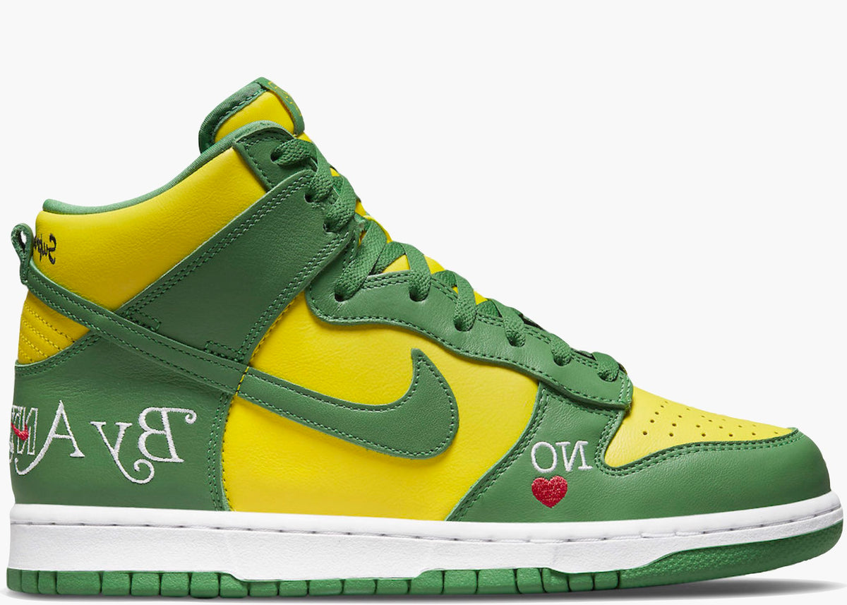 Nike SB Dunk High Supreme By Any Means Brazil Hype Clothinga Limited Edition