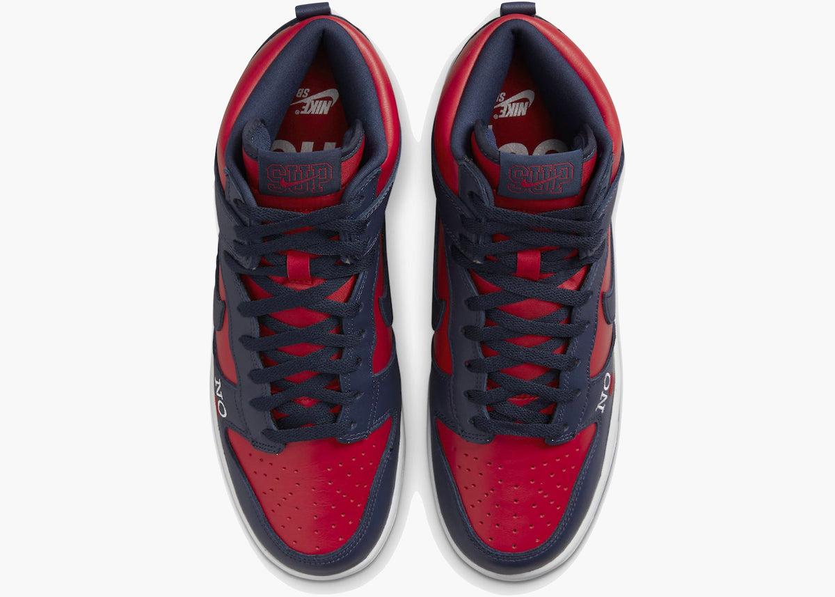 Nike SB Dunk High Supreme By Any Means Navy Hype Clothinga Limited Edition
