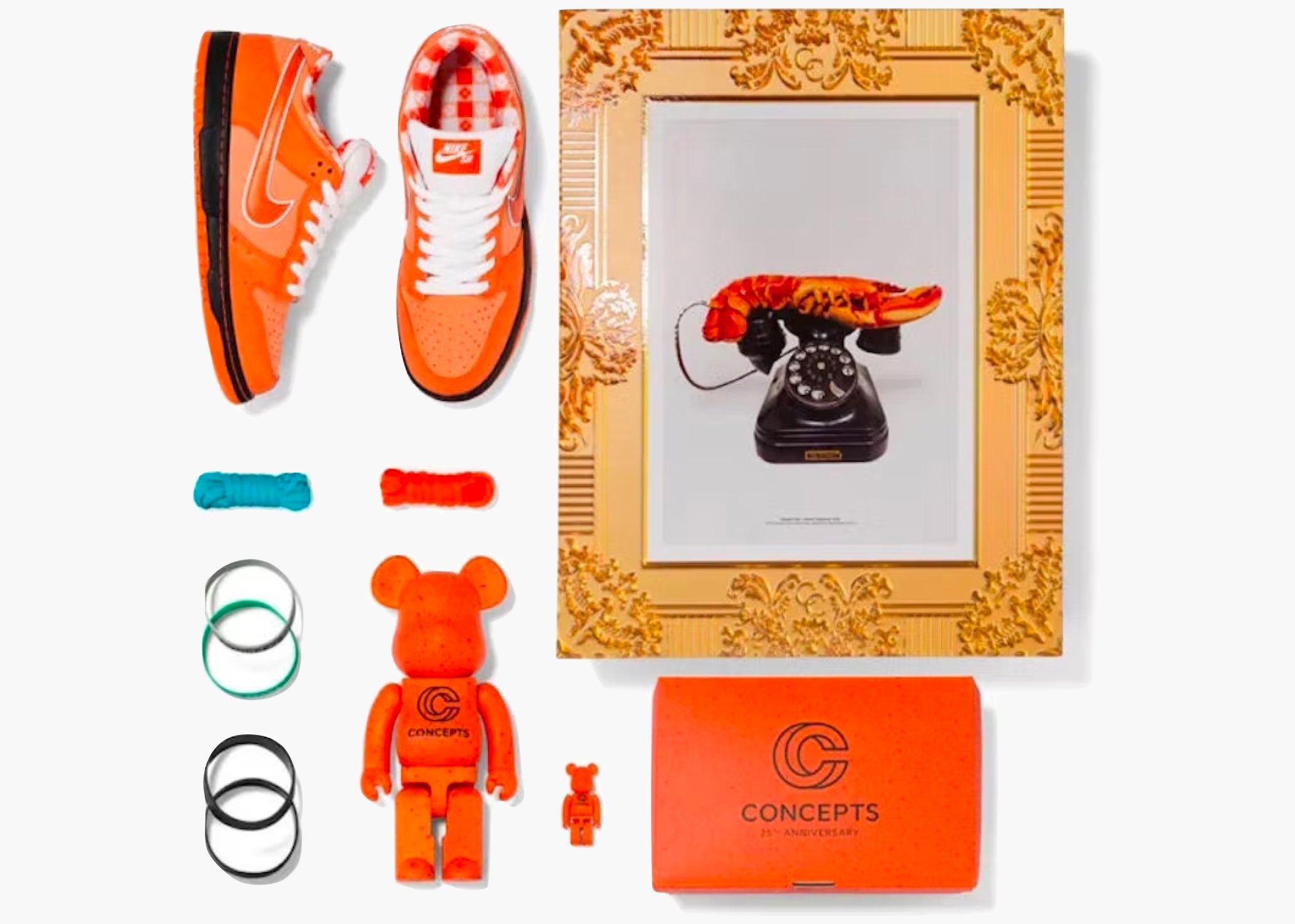 Nike SB Dunk Low Concepts Orange Lobster (Special Box) Hype clothinga Limited Edition