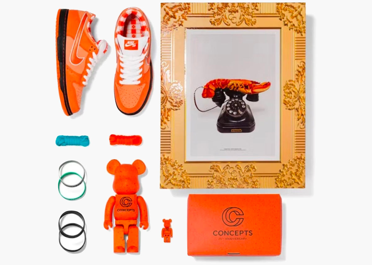 Nike SB Dunk Low Concepts Orange Lobster (Special Box) Hype clothinga Limited Edition