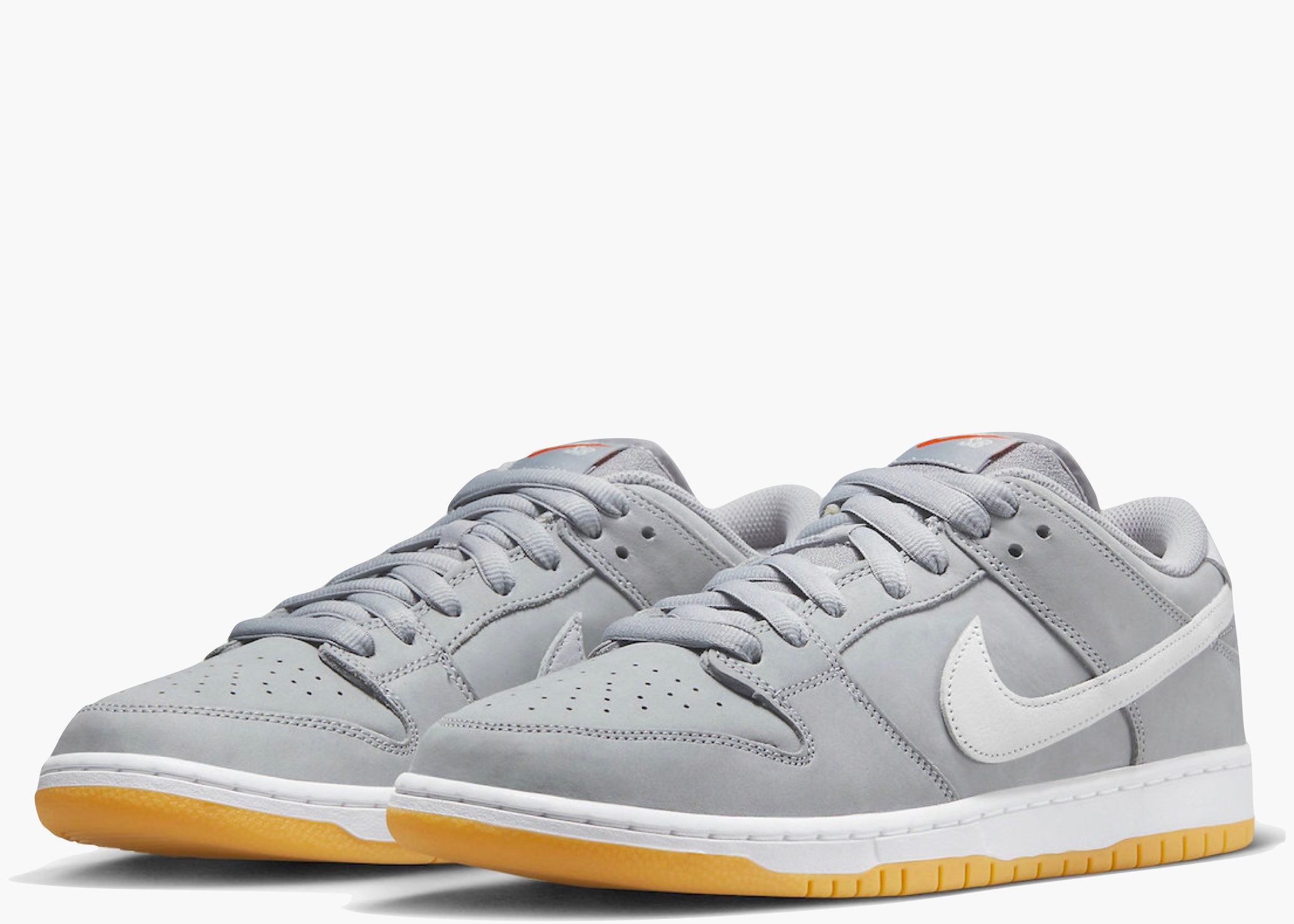 Nike SB Dunk Low Pro ISO Orange Label Grey Gum Hype Clothinga Limited Edition