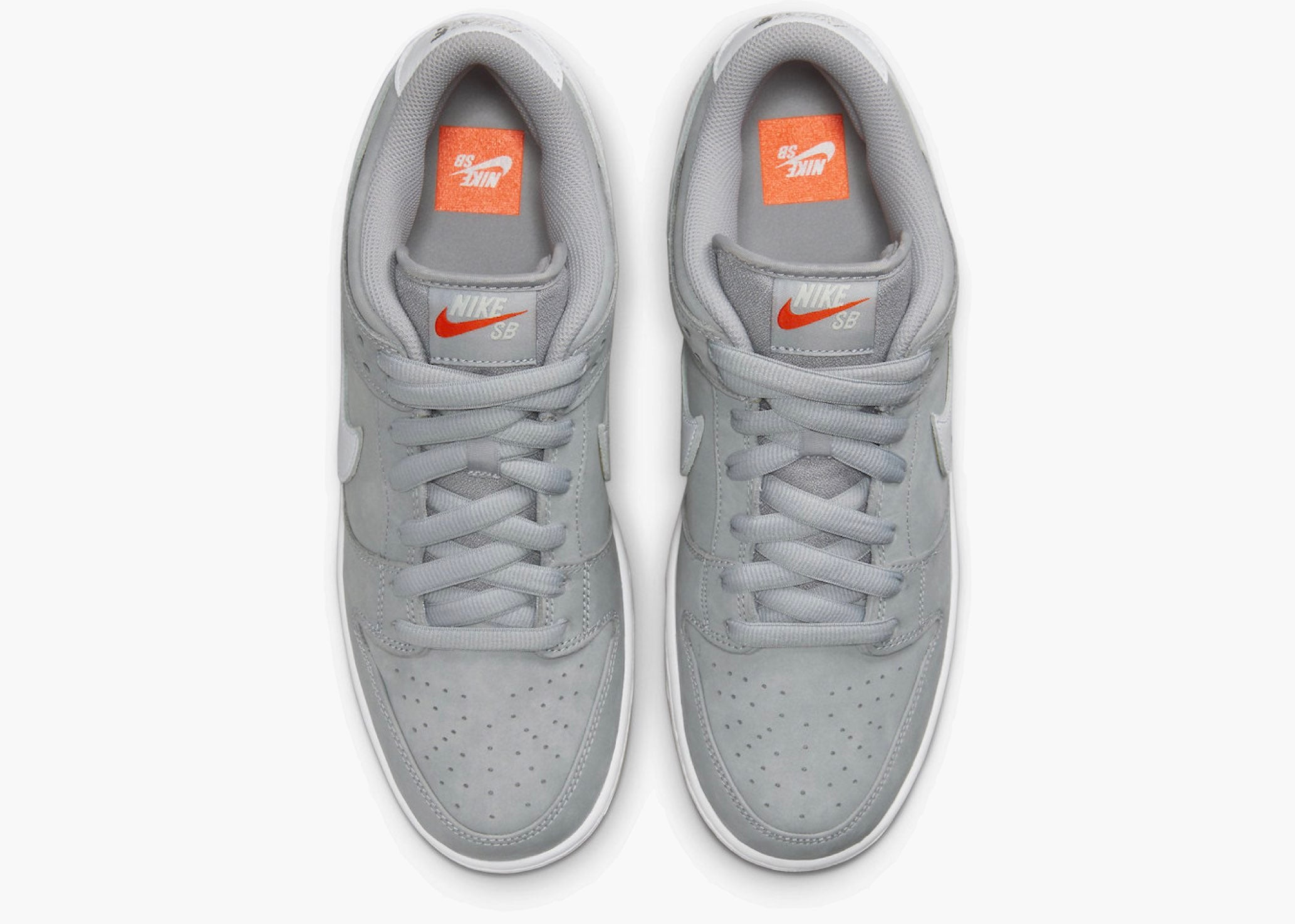 Nike SB Dunk Low Pro ISO Orange Label Grey Gum Hype Clothinga Limited Edition
