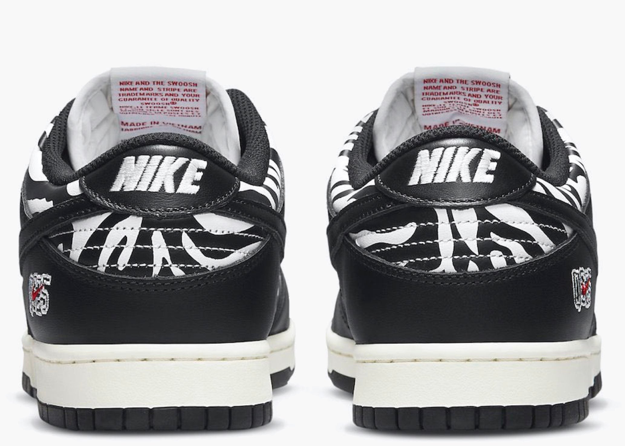 Nike SB Dunk Low Quartersnacks Zebra DM3510-001 Hype Clothinga