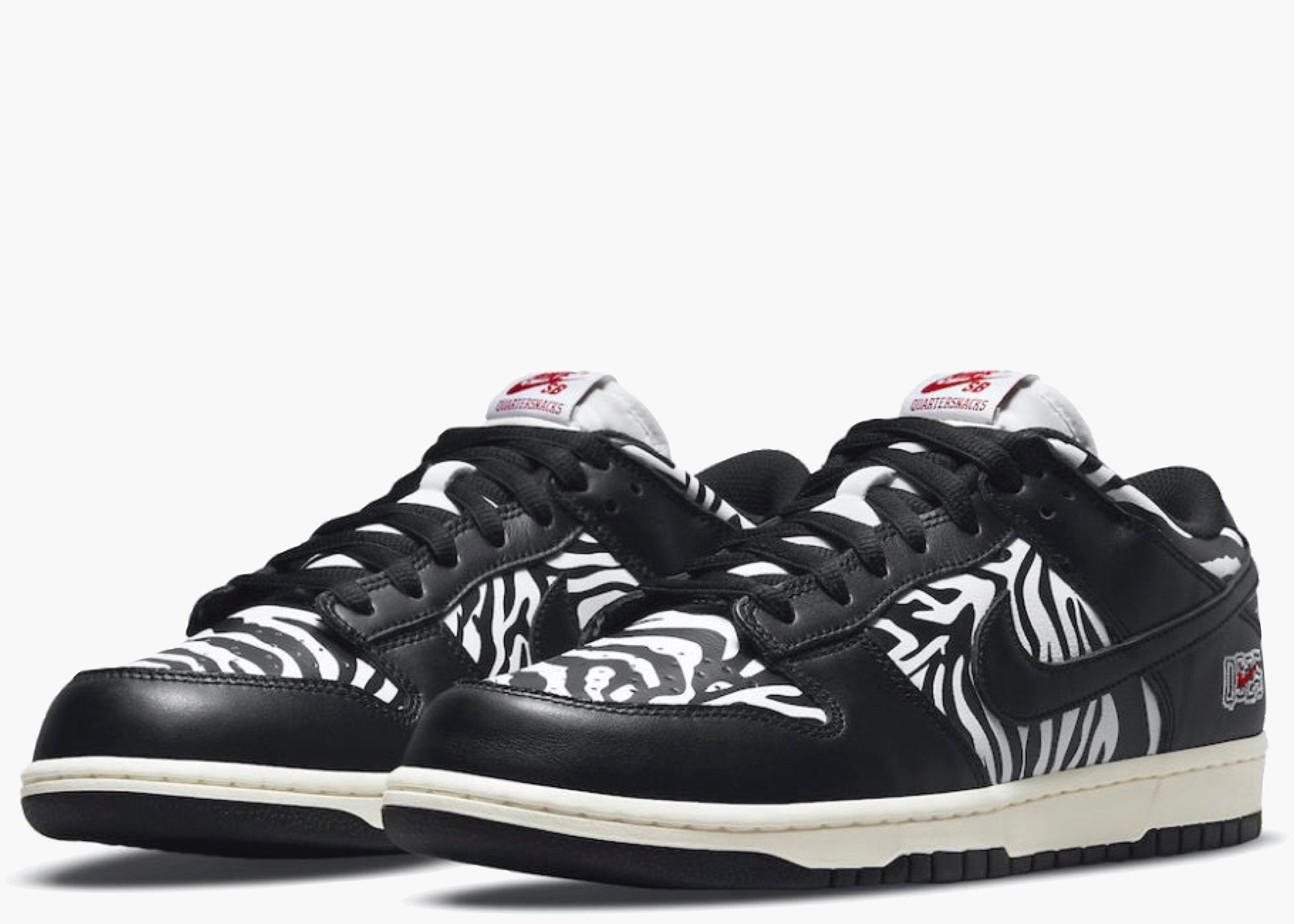 Nike SB Dunk Low Quartersnacks Zebra DM3510-001 Hype Clothinga