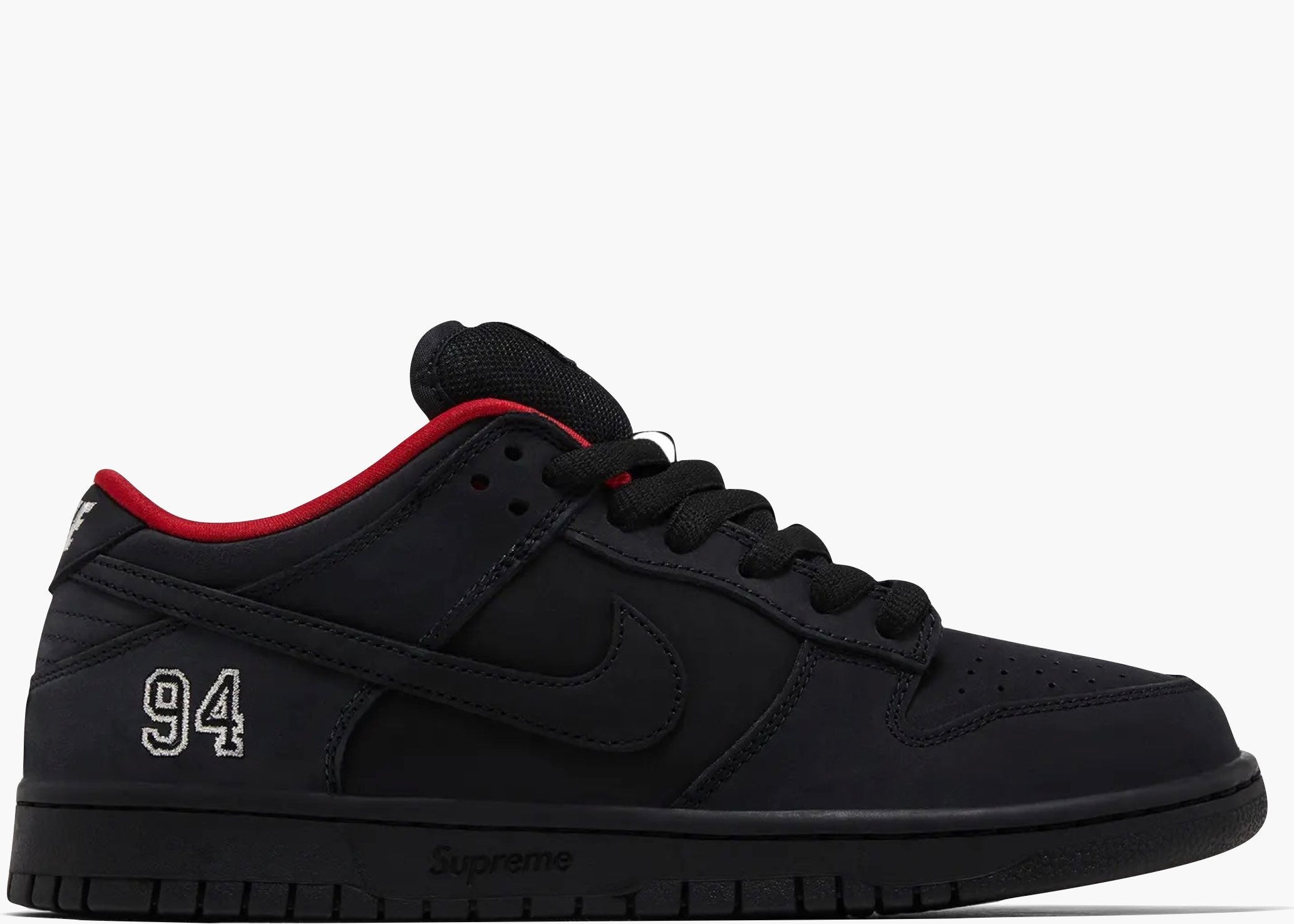 Nike SB Dunk Low Supreme 94 Black HQ8487-001 Hype Clothinga Limited Edition