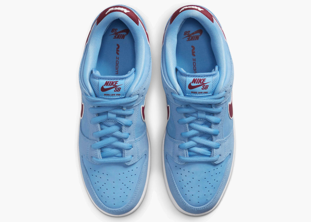 Nike SB Dunk Low Valour Blue Team Maroon Hype Clothinga Limited Edition