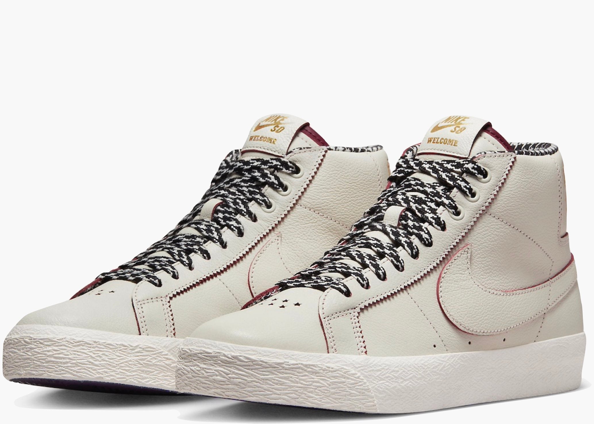 Nike SB Zoom Blazer Mid QS Welcome Skateboarding FQ0795-100 Hype Clothinga Limited Edition