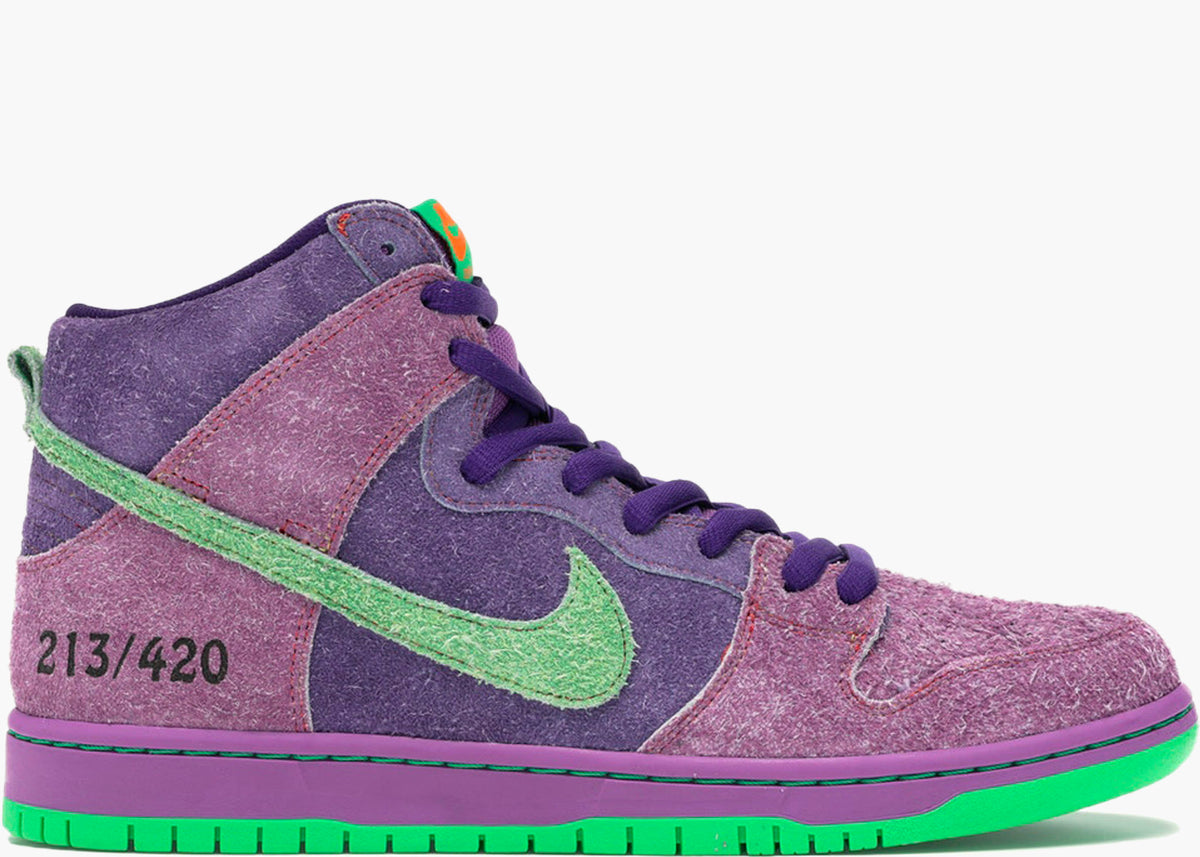 Nike Sb Dunk High Reverse Skunk 420 CW9971-500 Hype Clothinga Limited Edition