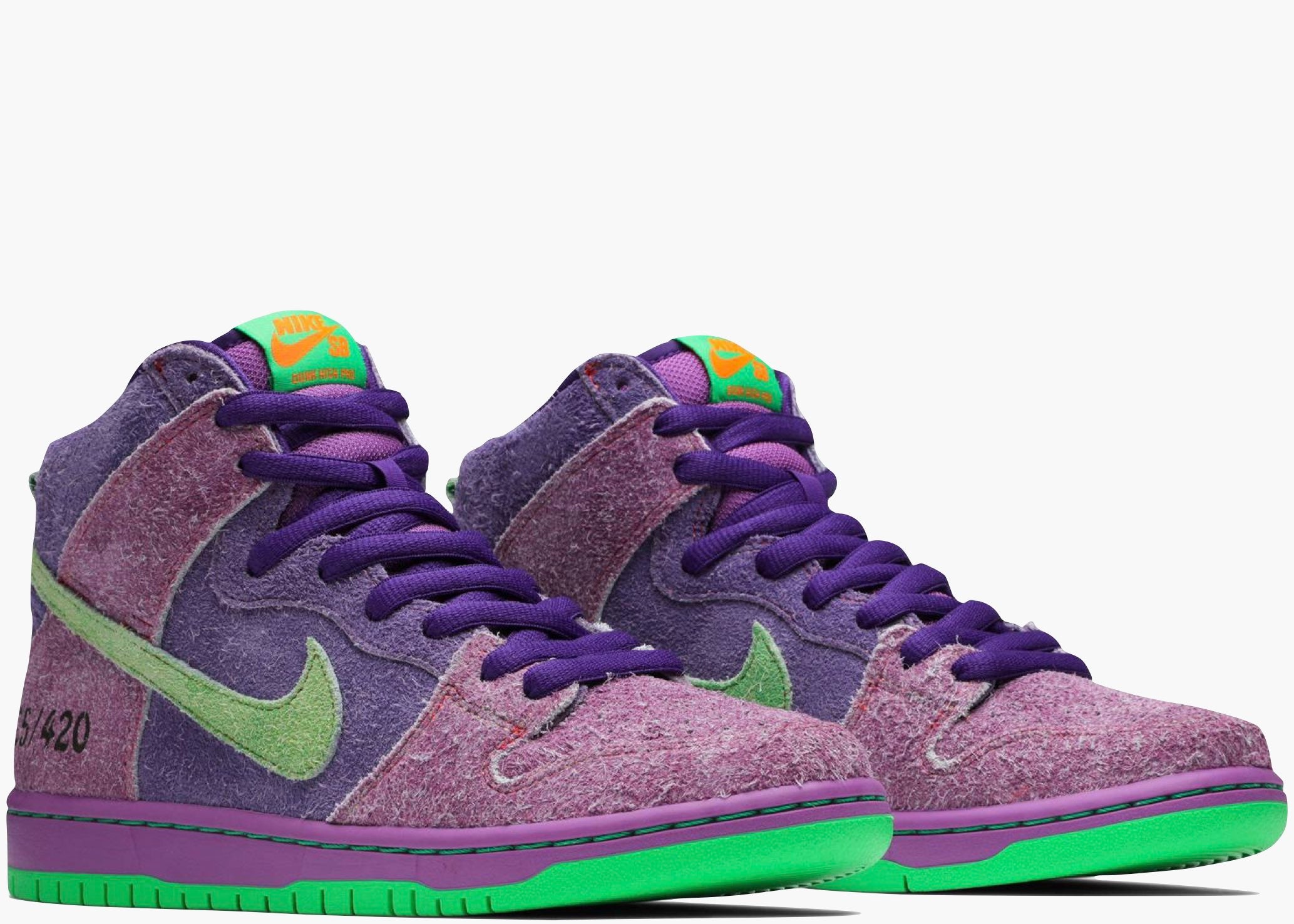 Nike Sb Dunk High Reverse Skunk 420 (special Box) CW9971-500 Hype Clothinga