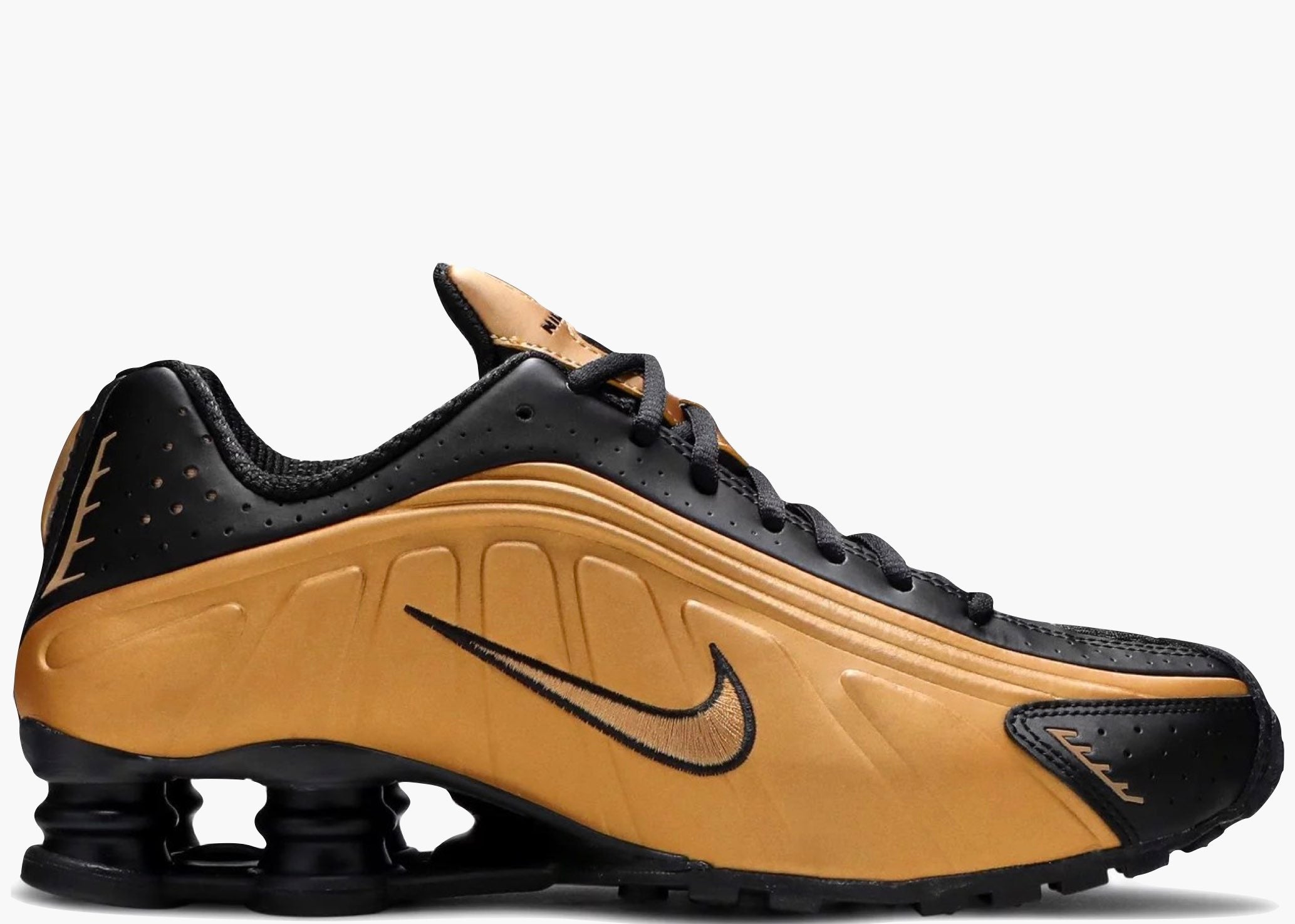 Nike Shox R4 Metallic Gold Black 104265-702 Hype Clothinga Limited Edition