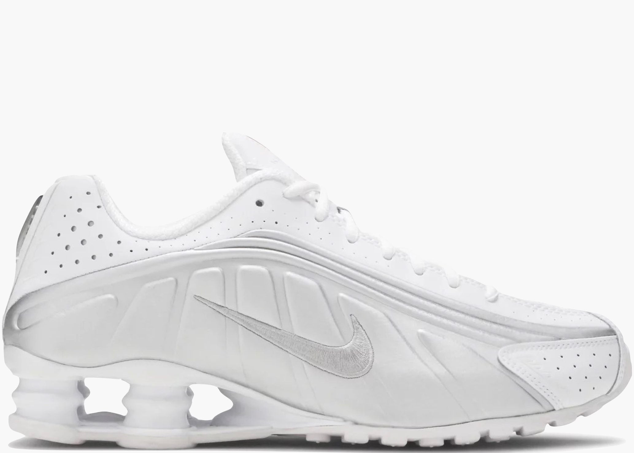 Nike Shox R4 White Metallic Silver 104265-131 Hype Clothinga Limited Edition