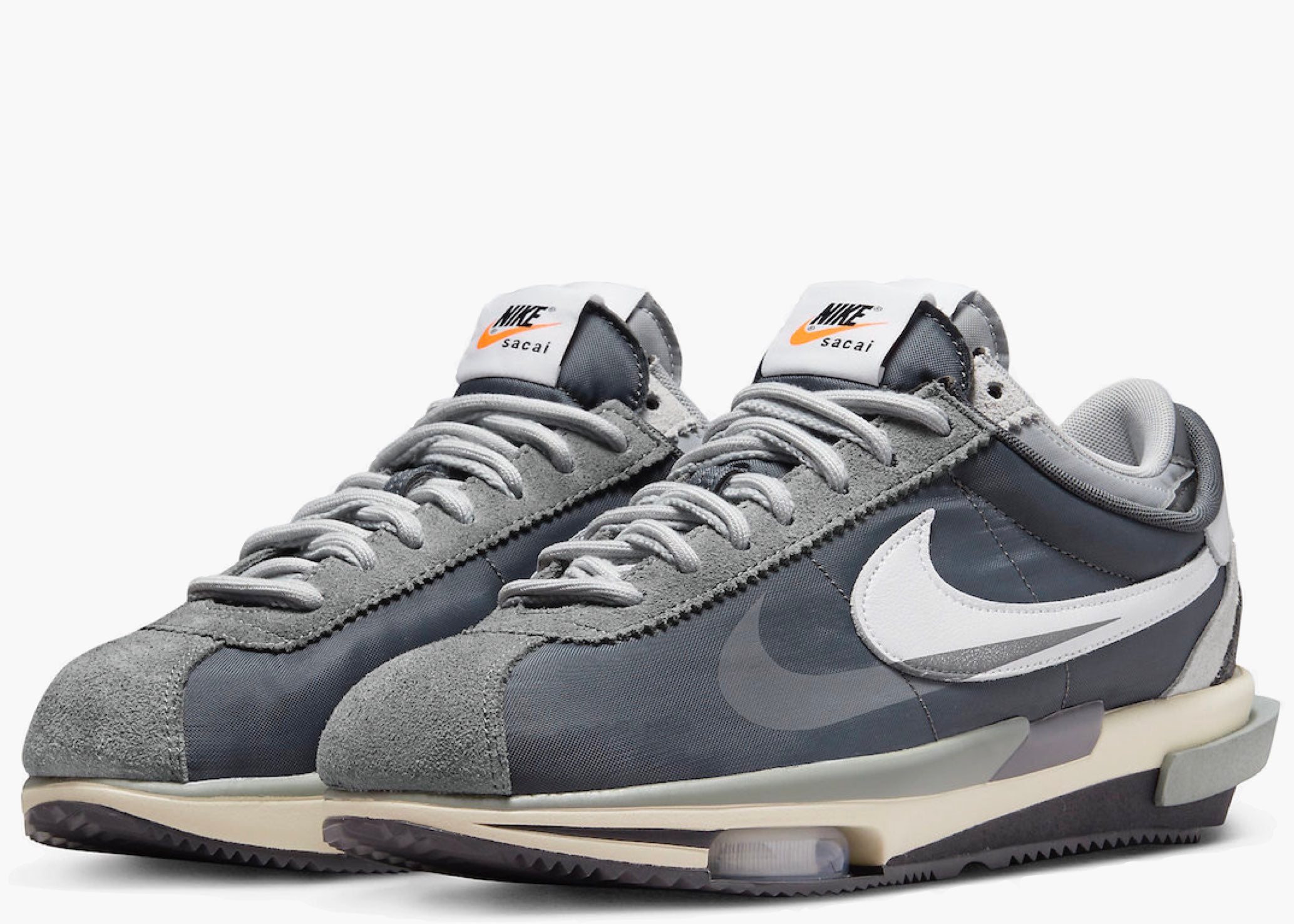  Nike Zoom Cortez SP sacai Iron Grey DQ0581-001 Hype Clothinga Limitd Edition