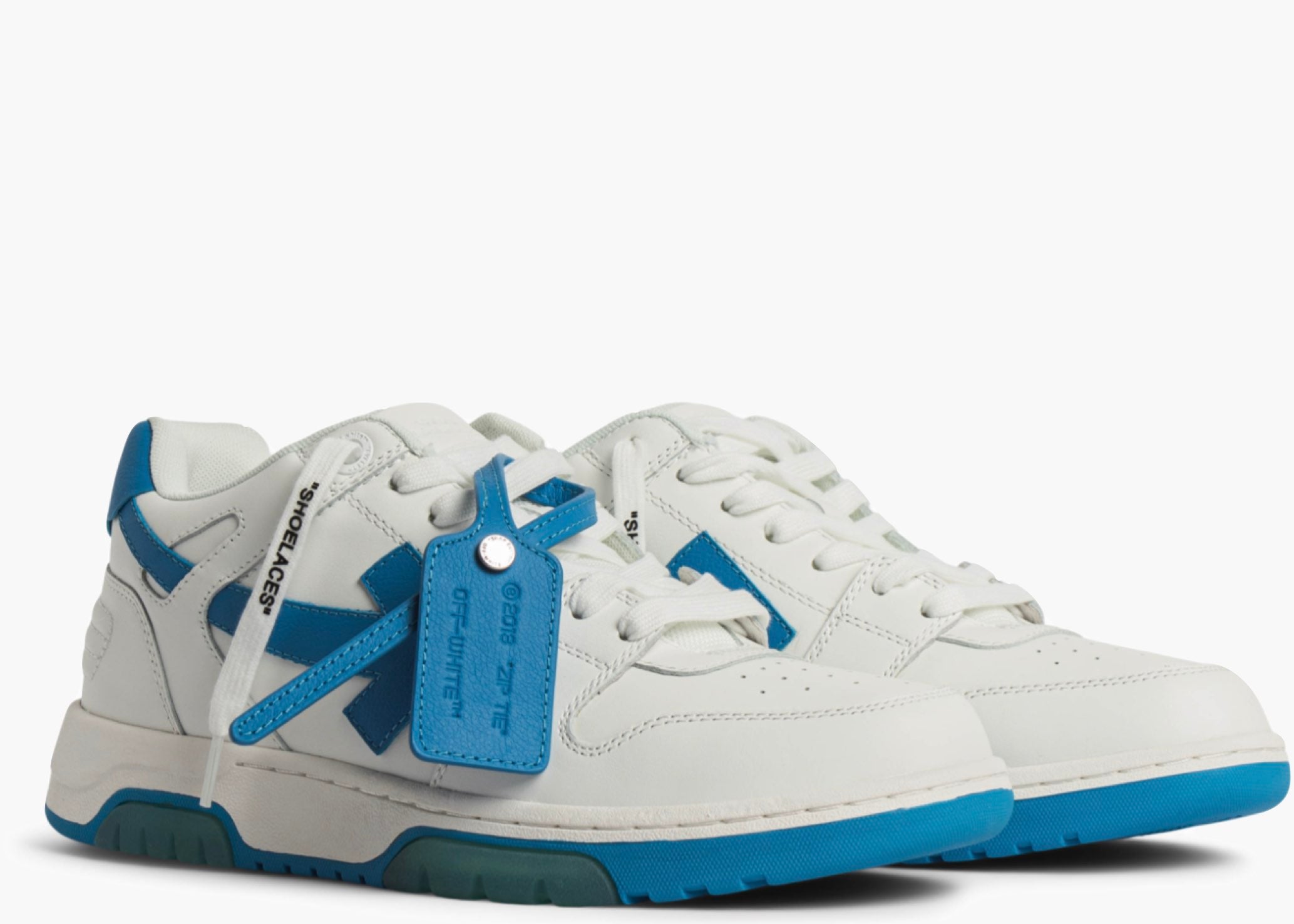 OFF-WHITE Out Of Office "OOO" Low White Blue OMIA189F21LEA0020145 Hype Clothinga Limited Edition