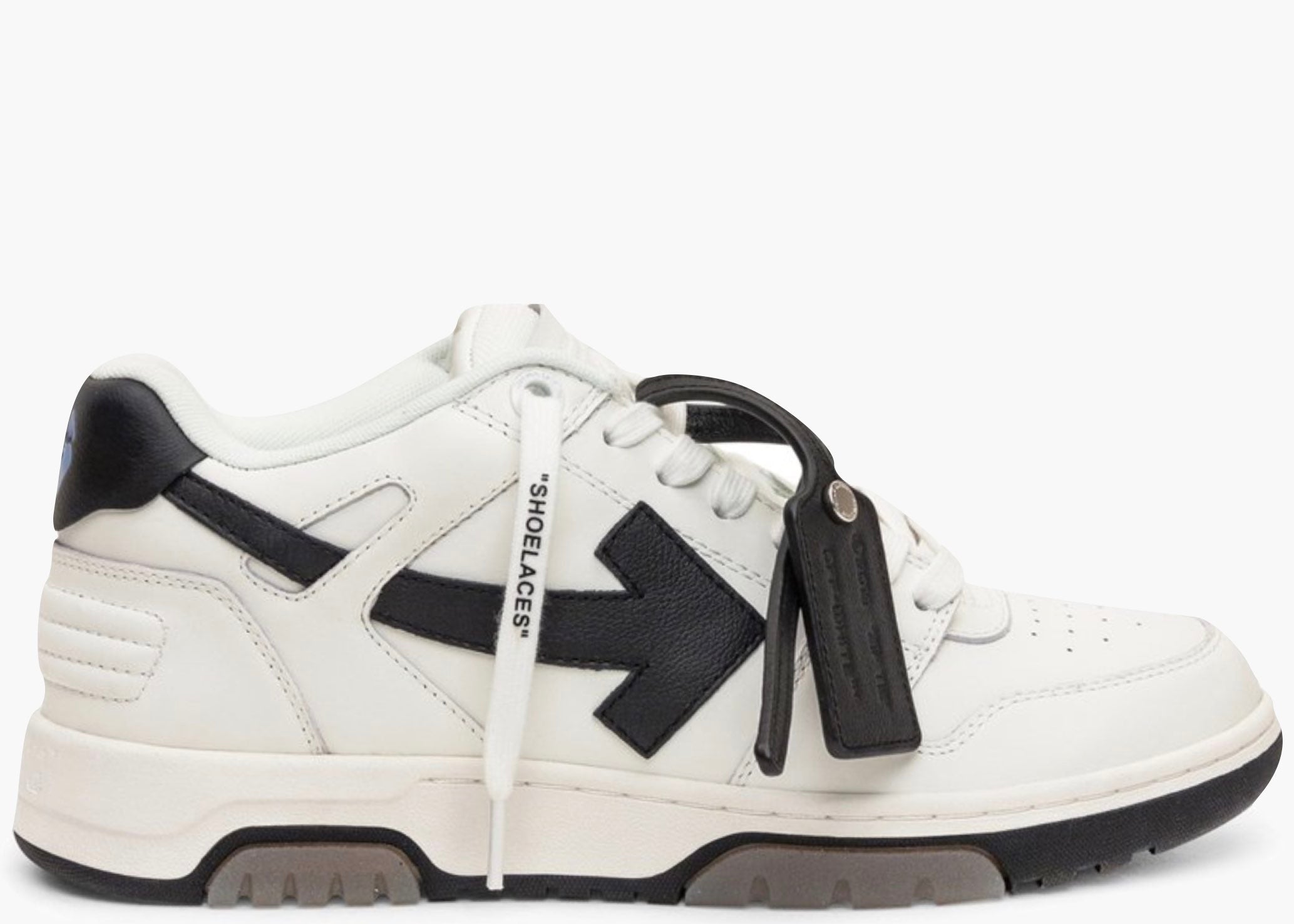 OFF-WHITE Out Of Office OOO 30 MM Low Tops Black White Blue OMIA189C99LEA0010110 Hype Clothinga Limited Edition