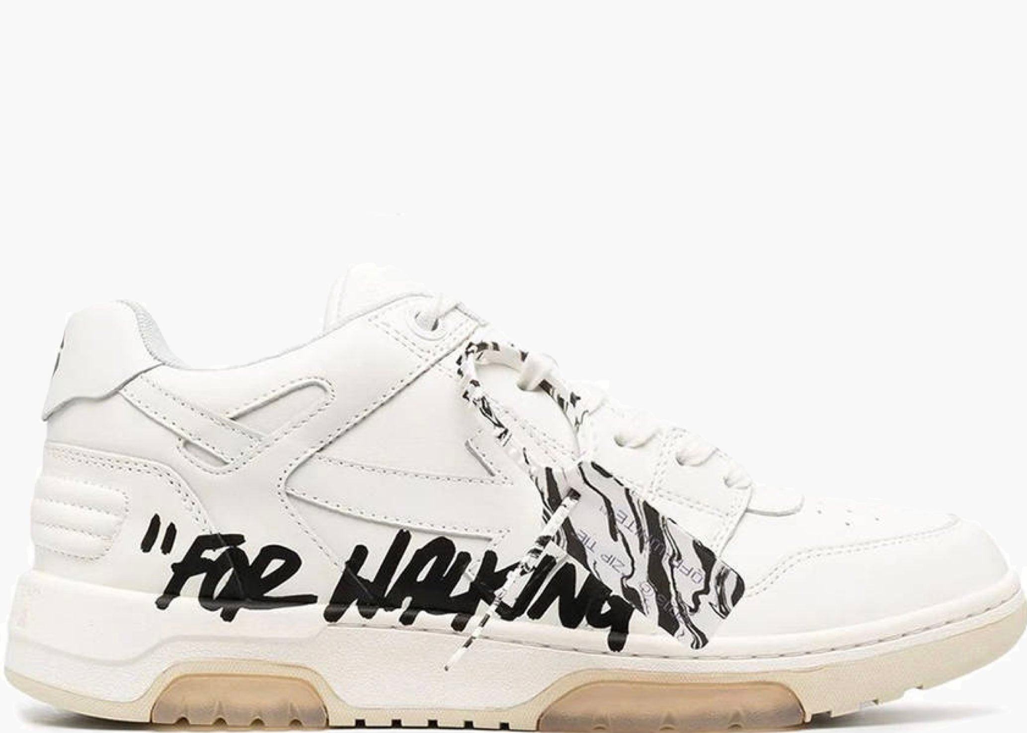 OFF-WHITE Out Of Office OOO Low Tops "For Walking" White Black 2021 Hype Clothinga Limited Edition
