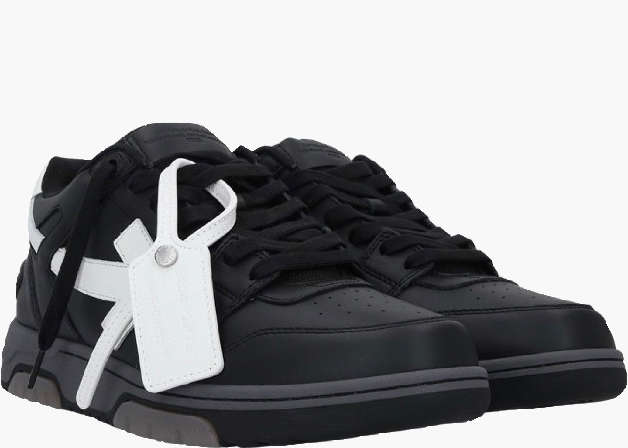OFF-WHITE Out Of Office OOO Low Tops Black Gray White FW21 Hype Clothinga Limited Edition