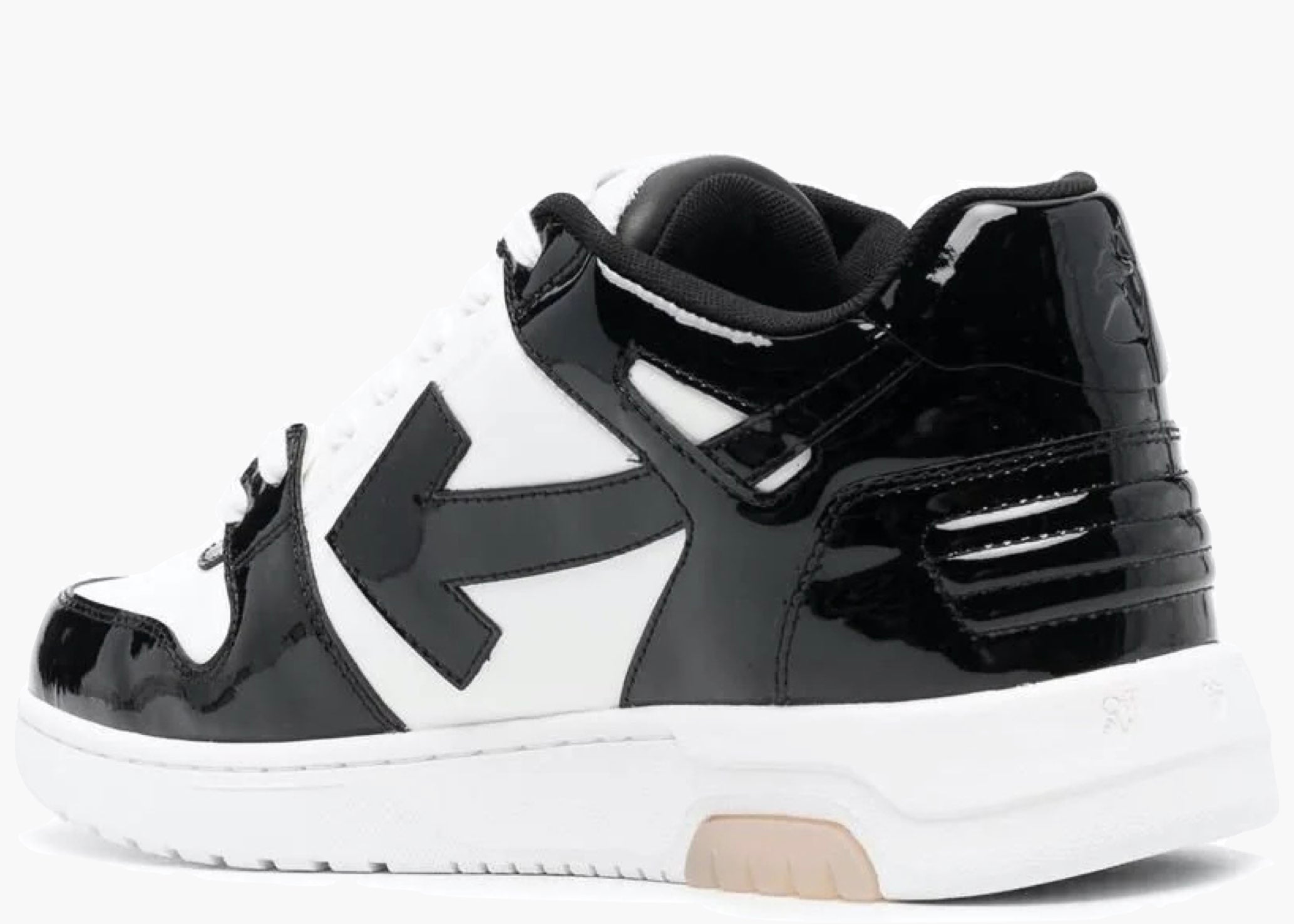 OFF-WHITE Out Of Office OOO Low Tops Patent Black White OMIA189S22LEA0020110 Hype Clothinga Limited Edition