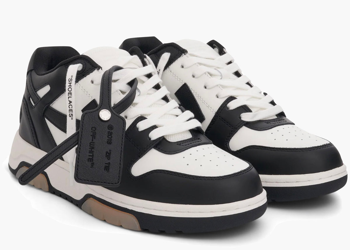 OFF-WHITE Out Of Office OOO Low Tops White Black White OMIA189C99LEA0011004 Hype Clothinga Limited Edition