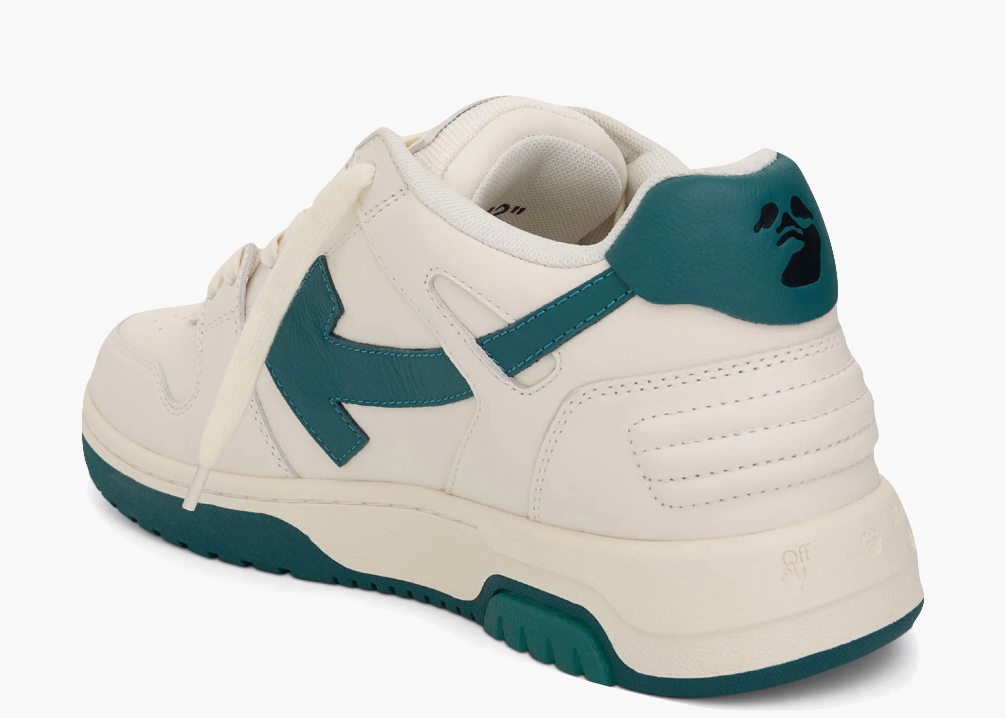 OFF-WHITE Out Of Office OOO Low Tops White Green (FW22) OMIA189F22LEA0010155 Hype Clothinga Limited Edition