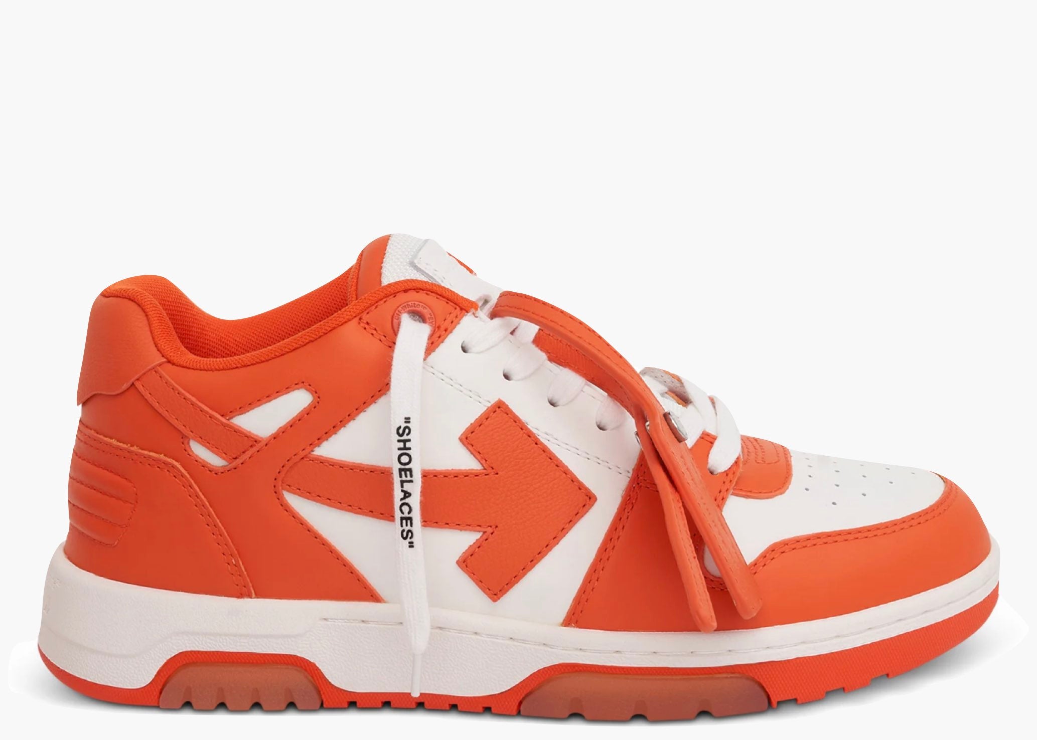 OFF-WHITE Out Of Office OOO Low Tops White Orange OMIA189S22LEA0010120 Hype Clothinga Limited Edition