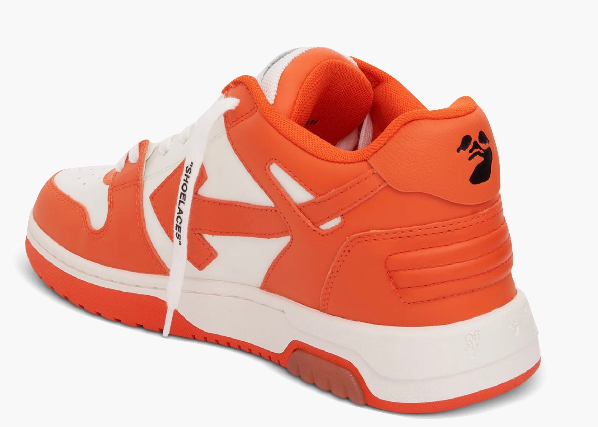 OFF-WHITE Out Of Office OOO Low Tops White Orange OMIA189S22LEA0010120 Hype Clothinga Limited Edition