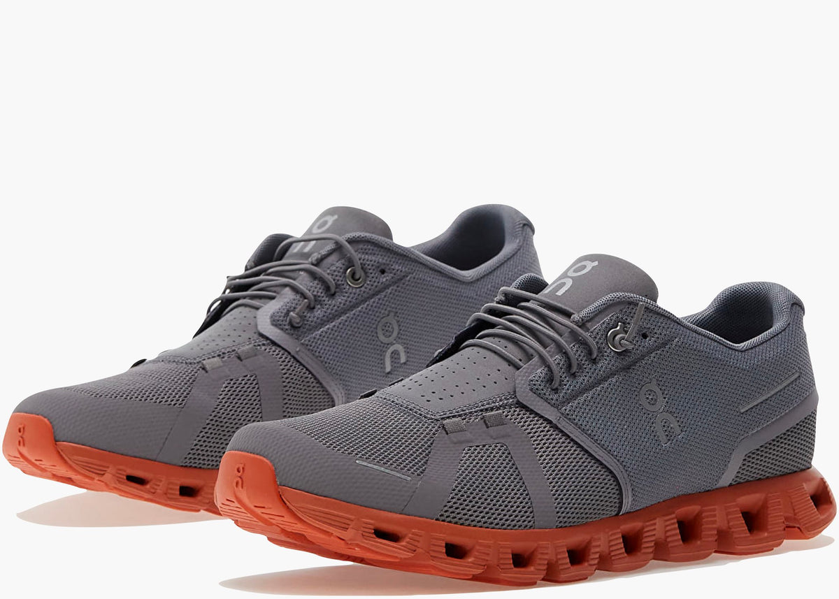 On Running Cloud 5 Zinc Grey Canyon Orange  59.98888 Hype Clothinga Limited Edition
