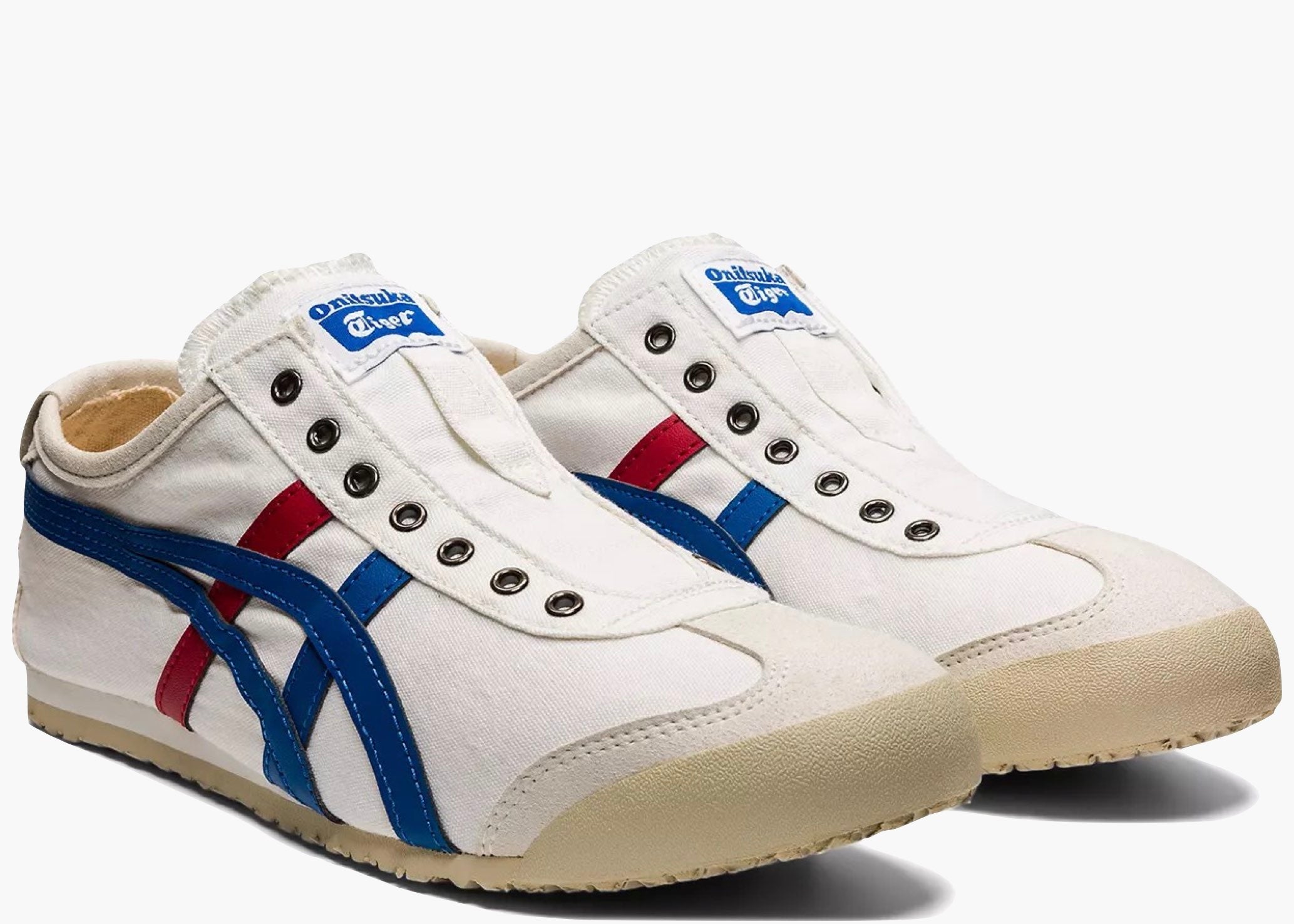 Onitsuka Tiger Mexico 66 Slip-On White Blue Red  1183A360-121 Hype Clothinga Limited Edition