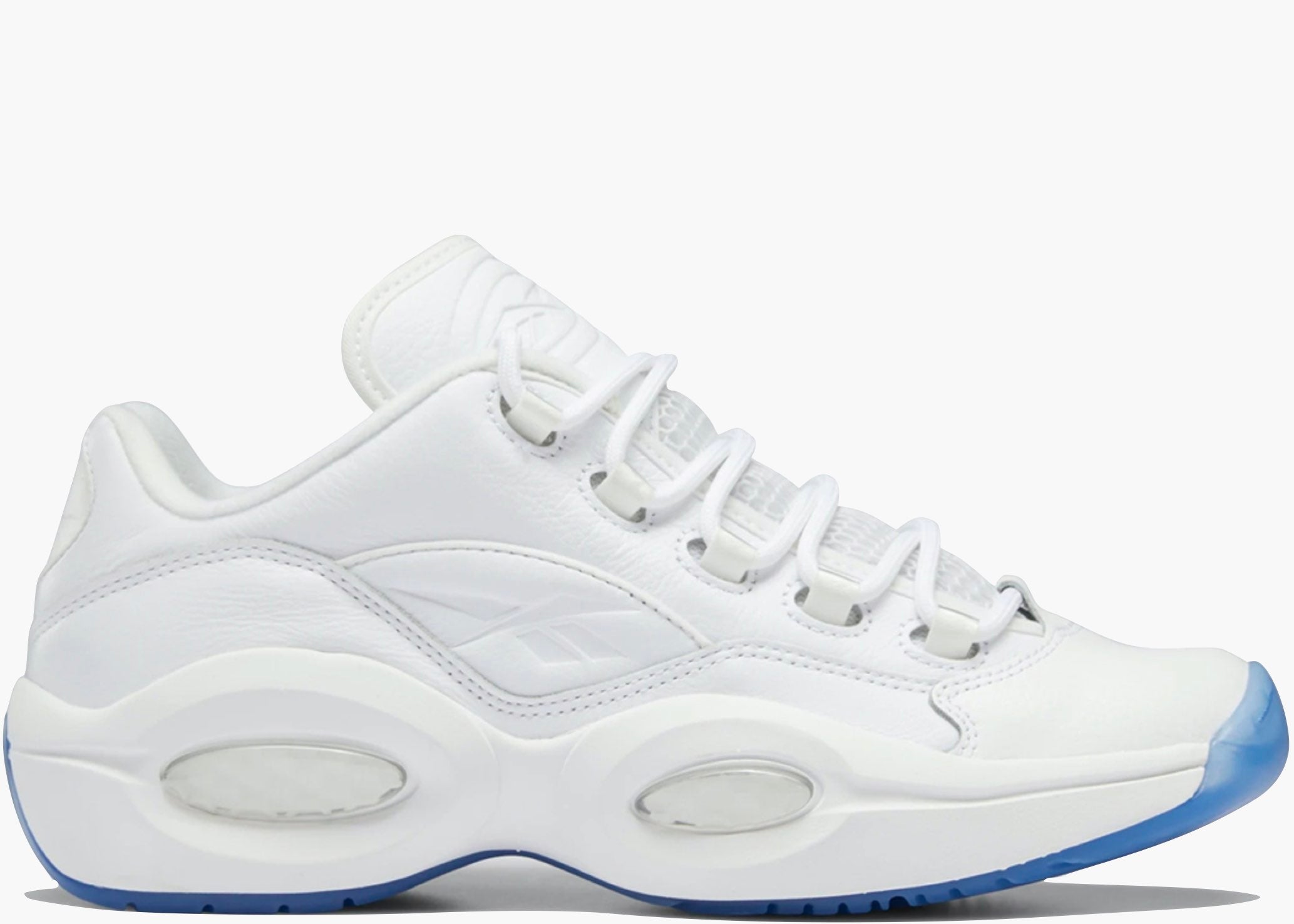 Reebok Question Low White Clear Blue Sole
