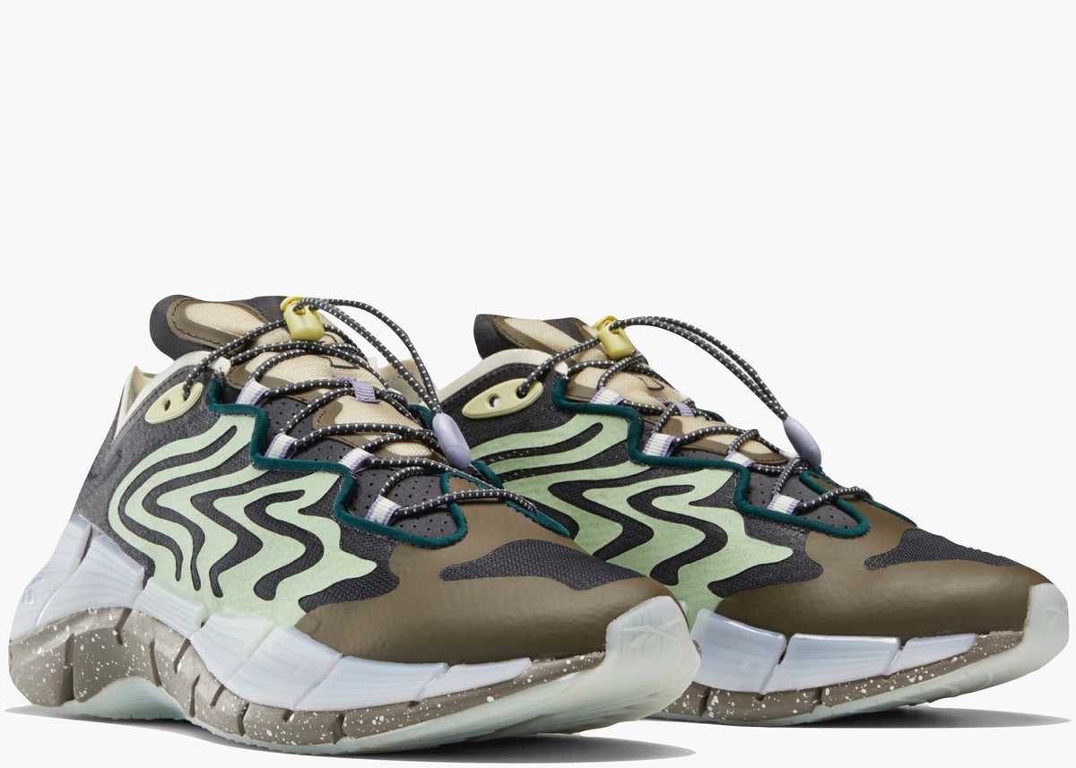 Reebok Zig Kinetica II Brain Dead Grey Green S23890 Hype Clothinga