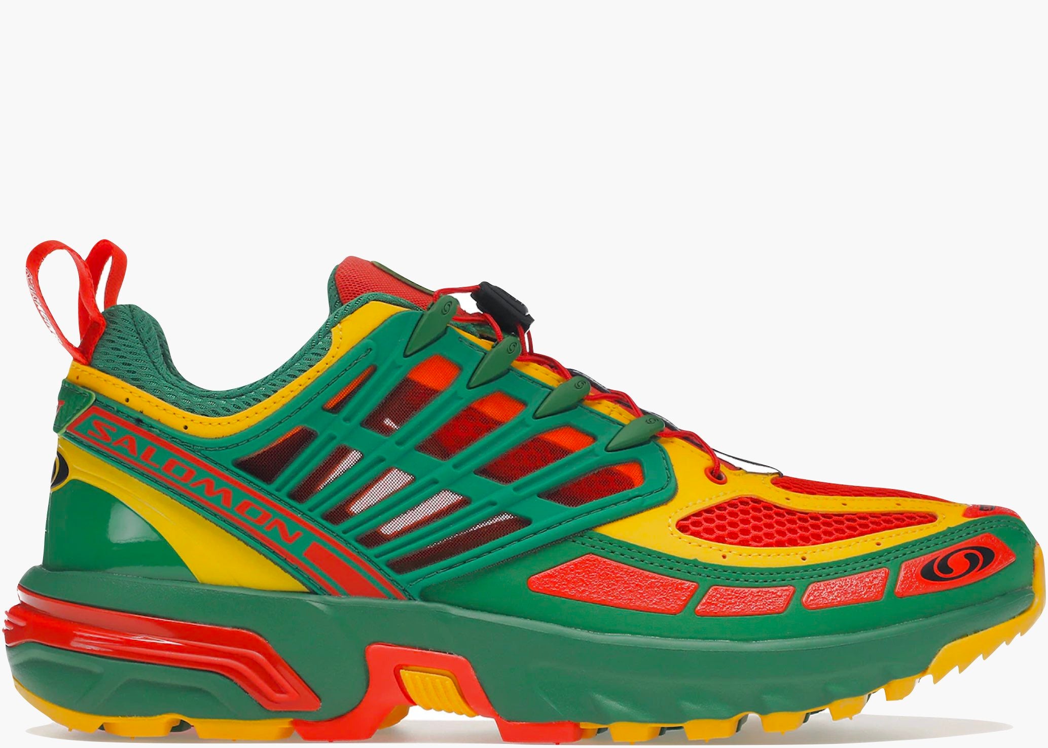 Salomon ACS PRO Advanced Kar L'Art de L'Automobile Green Red Yellow Hype Clothinga Limited Edition