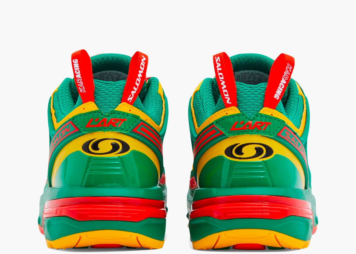 Salomon ACS PRO Advanced Kar L'Art de L'Automobile Green Red Yellow Hype Clothinga Limited Edition