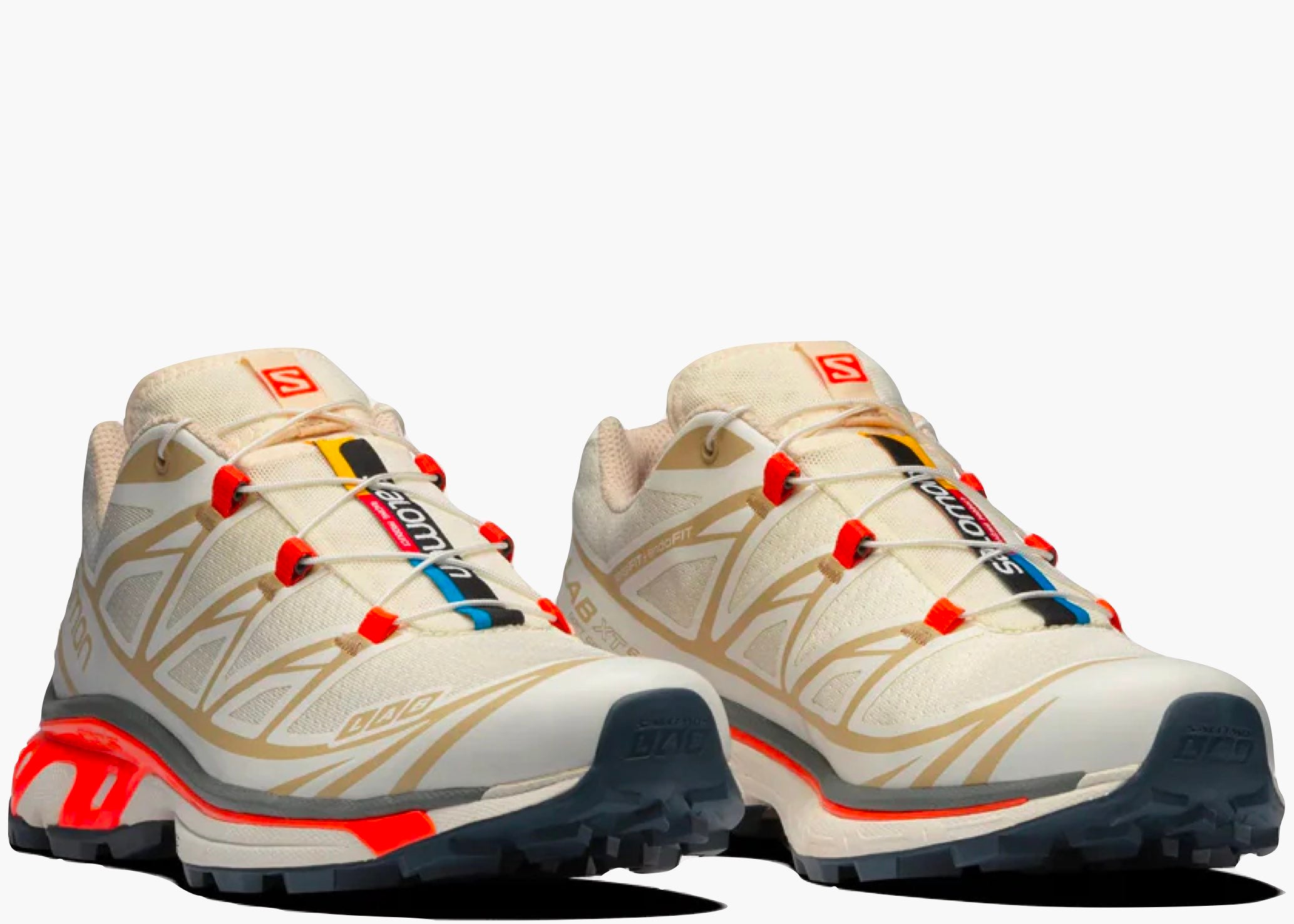 Salomon XT-6 Bleached Sand Red Orange Hype Clothinga Limited Edition
