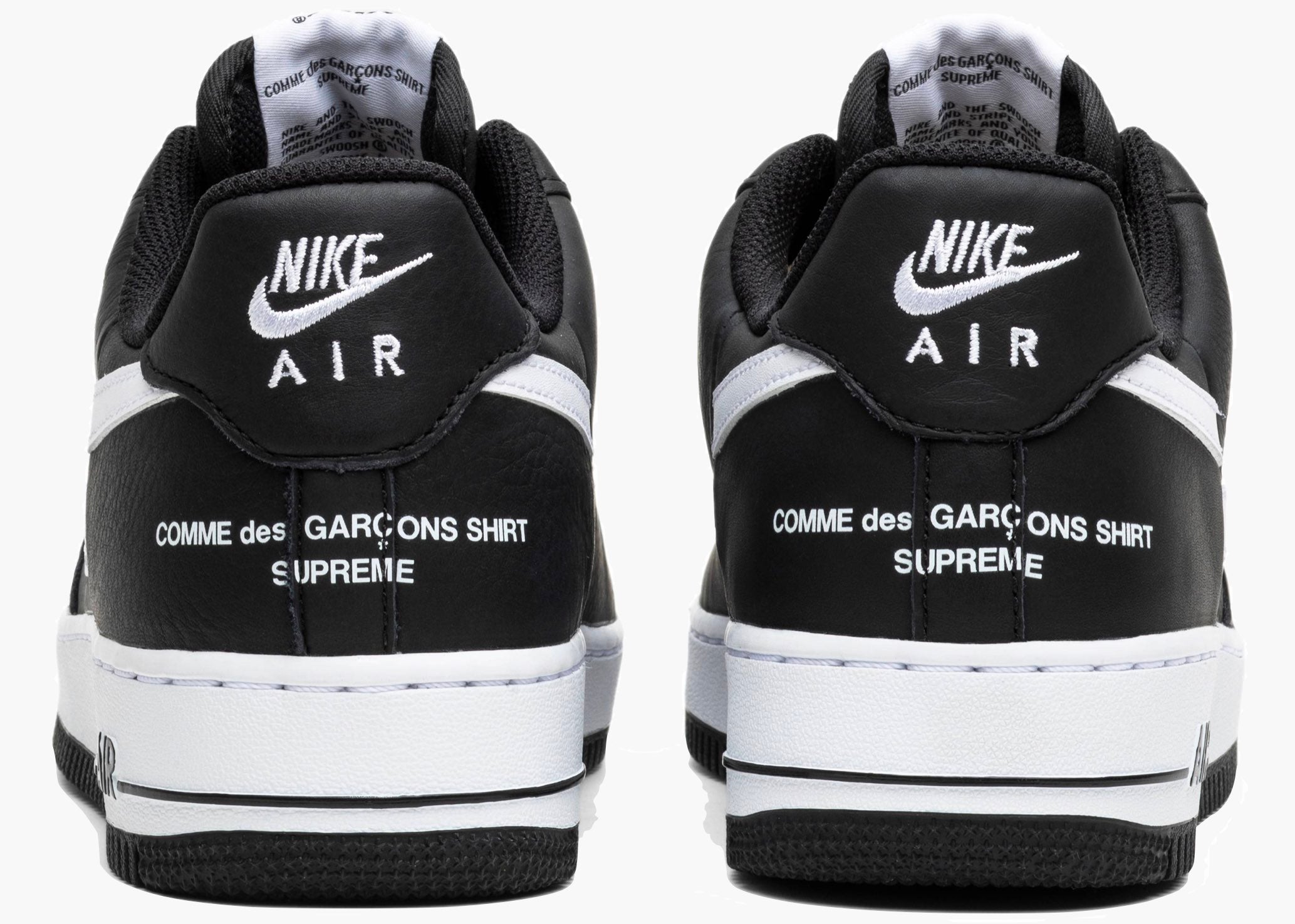 Supreme Air Force 1 Low Cdg Black AR7623-001 Hype Clothinga