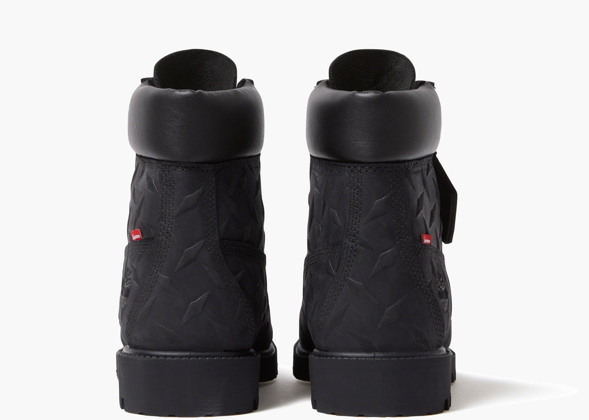 Timberland 6" Premium Waterproof Boot Supreme Diamond Plate Black TPWBSBL Hype Clothinga Limited Edition