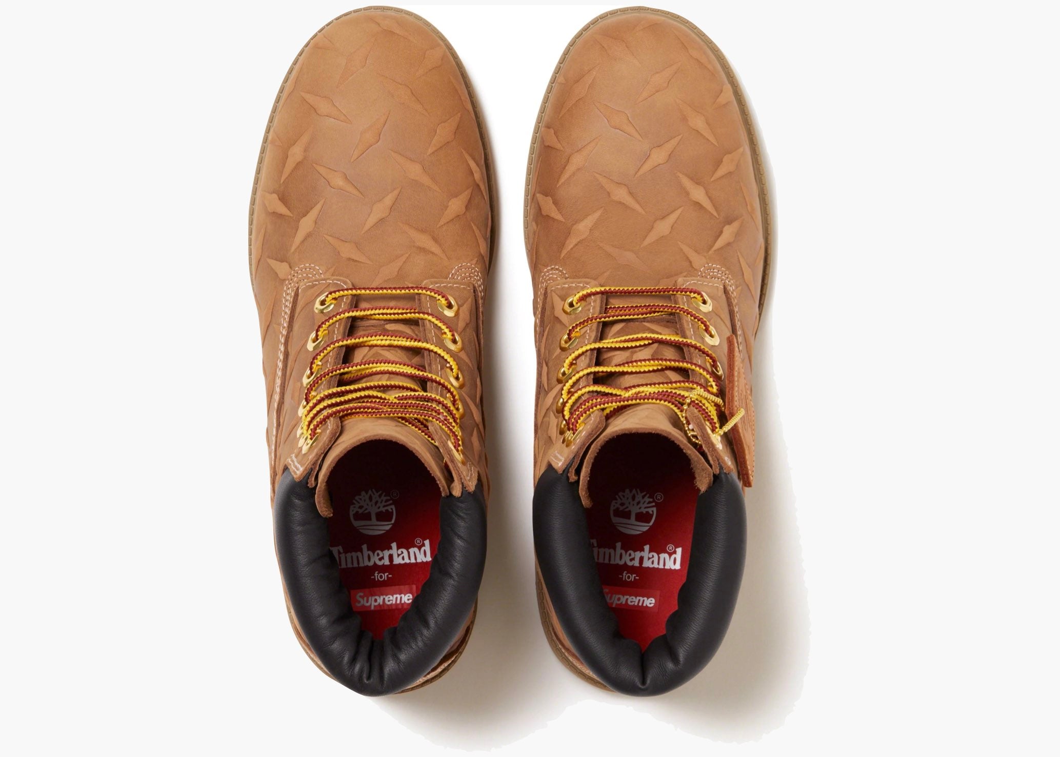 Timberland 6" Premium Waterproof Boot Supreme Diamond Plate Wheat TPWBSW Hype Clothinga Limited Edition
