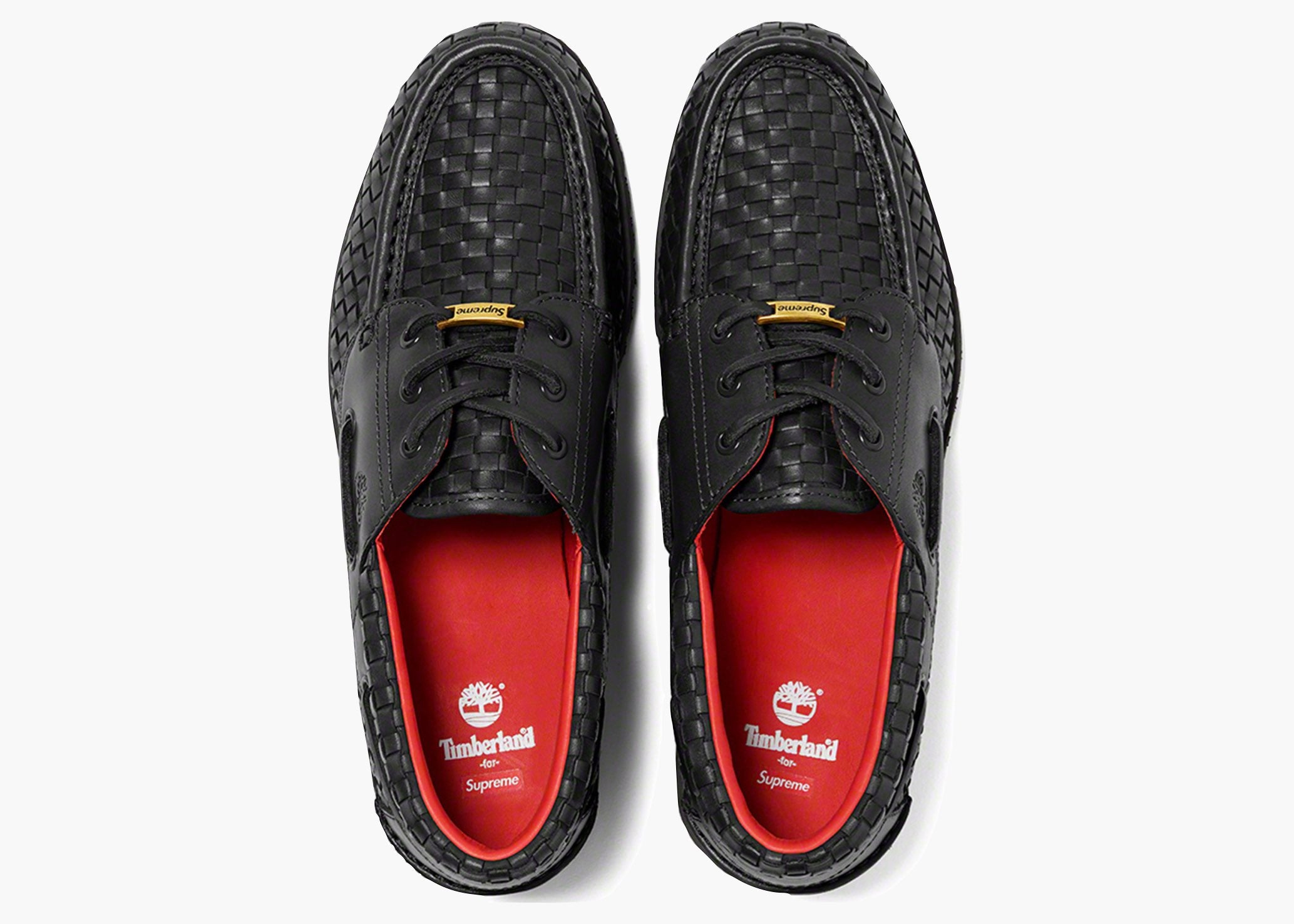 Timberland Woven Leather 3-Eye Lug Supreme Black