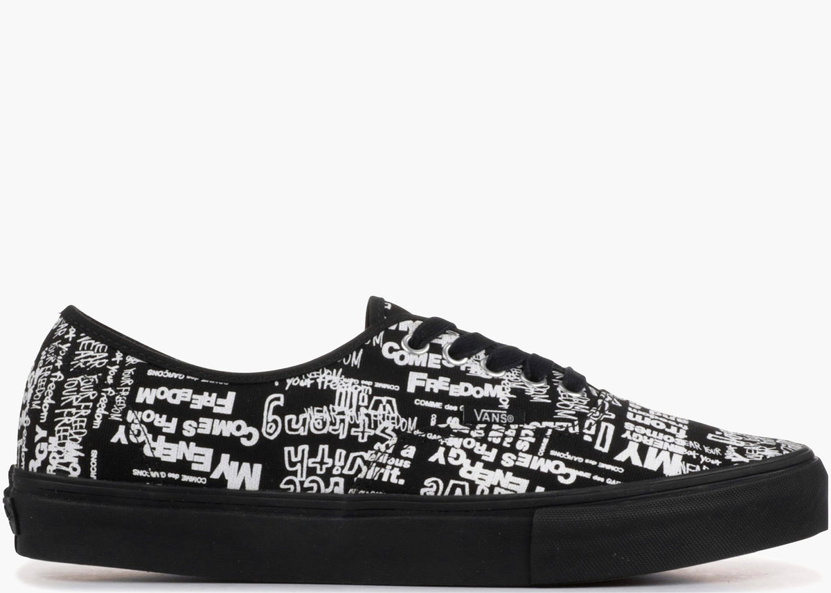 Vans Authentic Comme des Garcons Black Message
