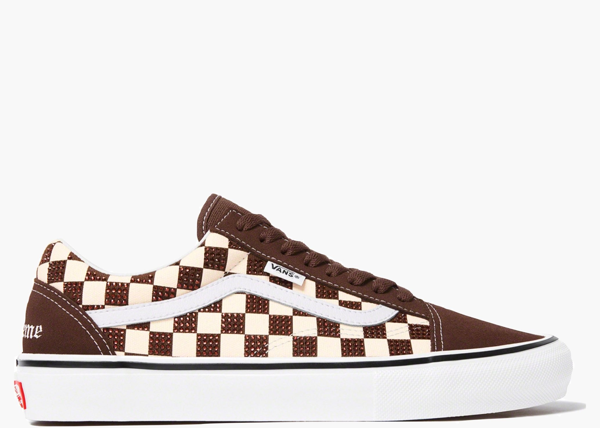 Vans Old Skool Supreme Swarovski Brown VOSS-BR Hype Clothinga Limited Edition