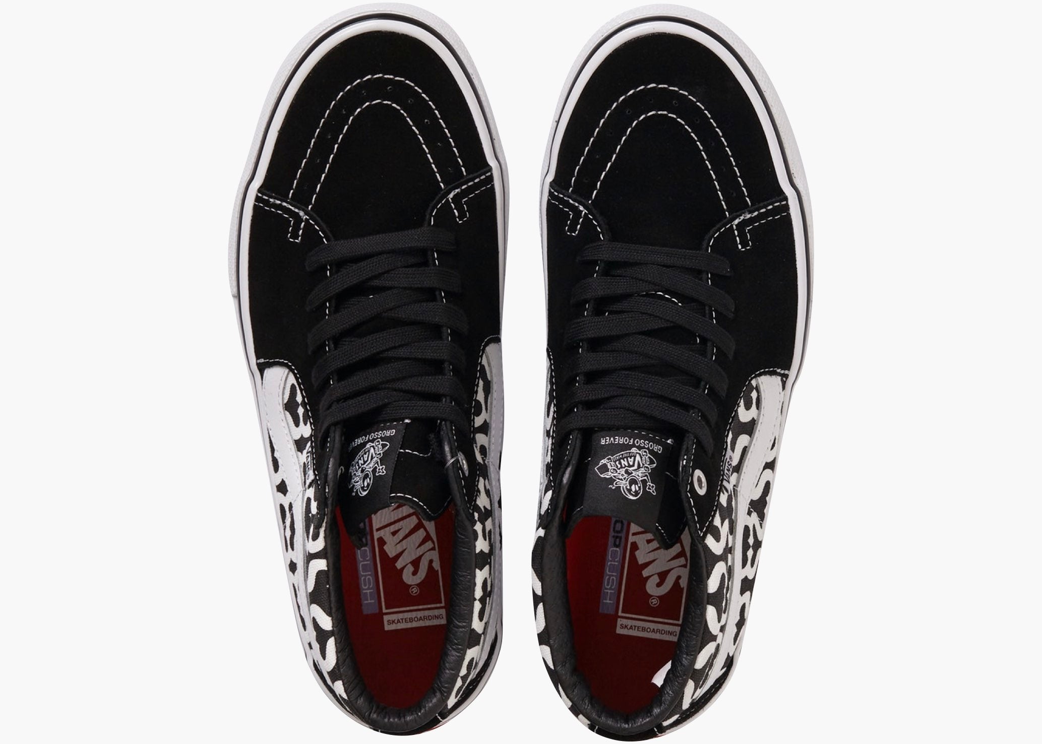 Vans Skate Grosso Mid Supreme Monogram S Logo Black