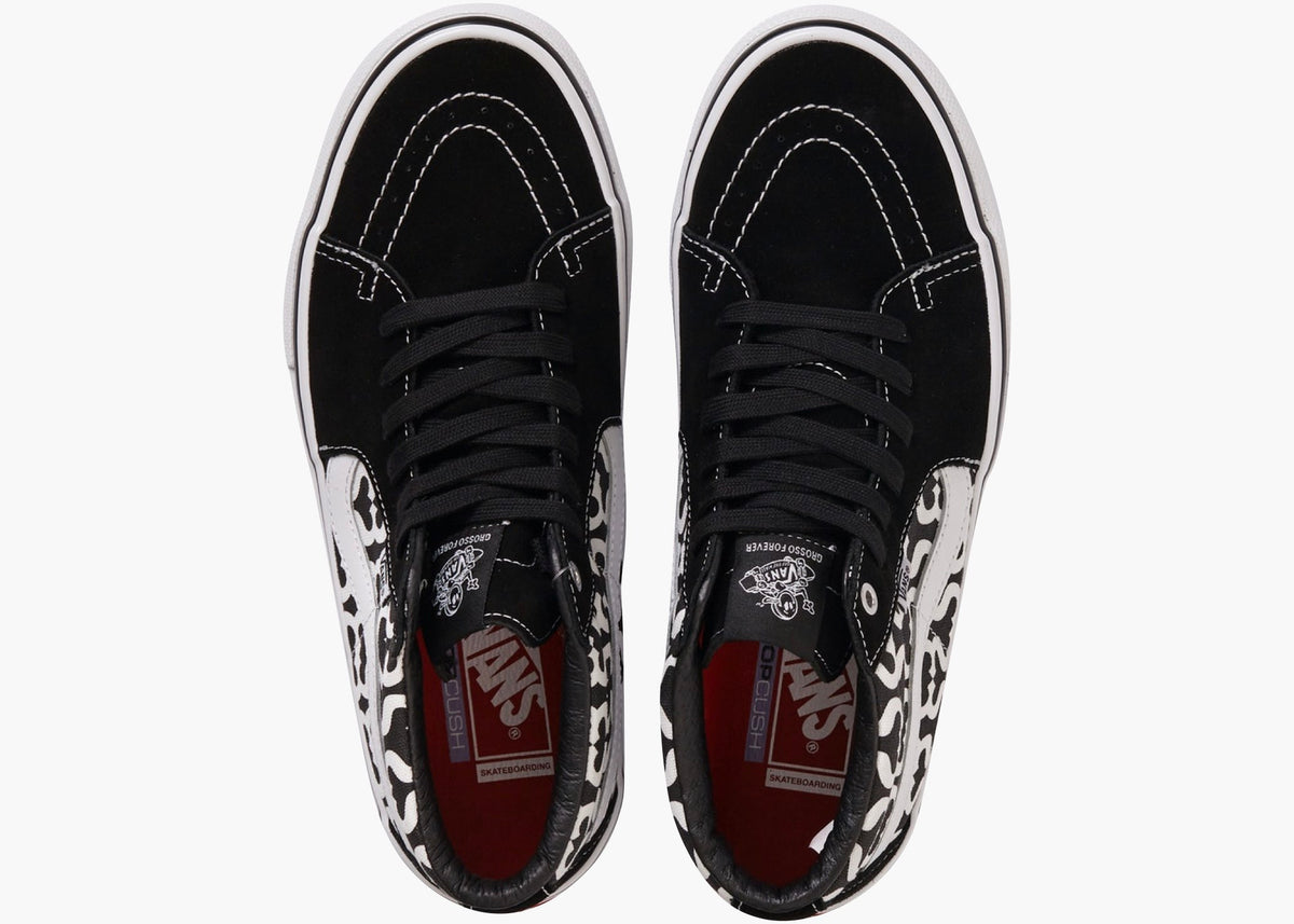 Vans Skate Grosso Mid Supreme Monogram S Logo Black