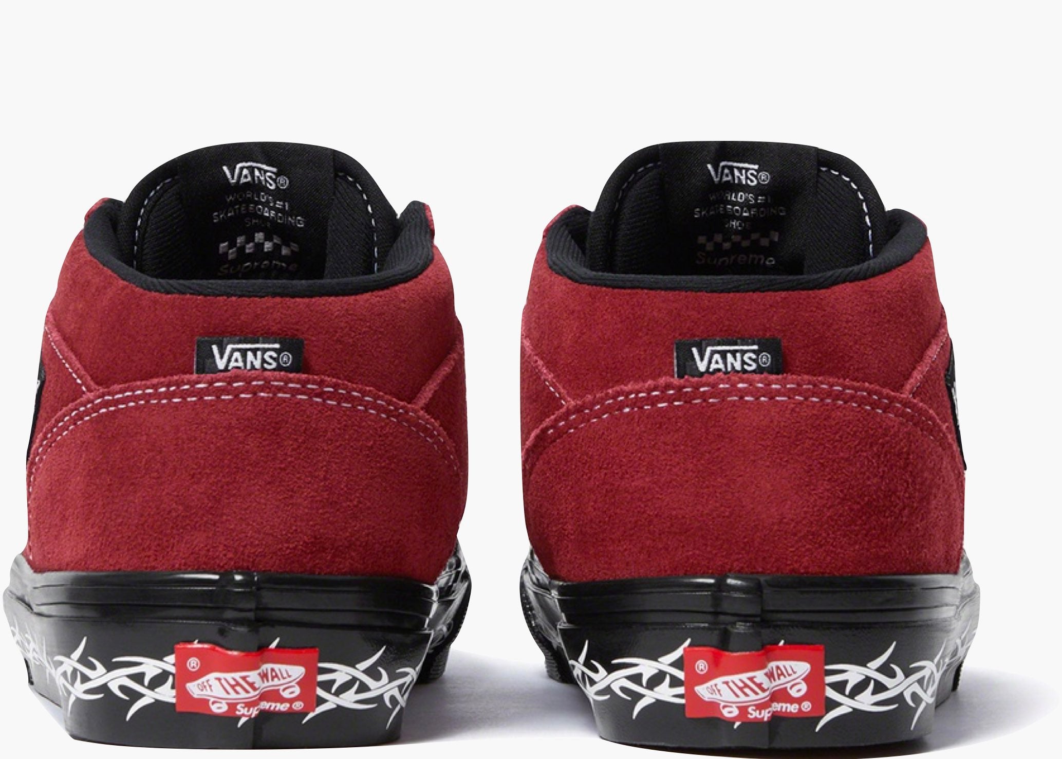 Vans Skate Half Cab Supreme Tribal Barbed Wire Burgundy Hype Clothinga Limited Edition